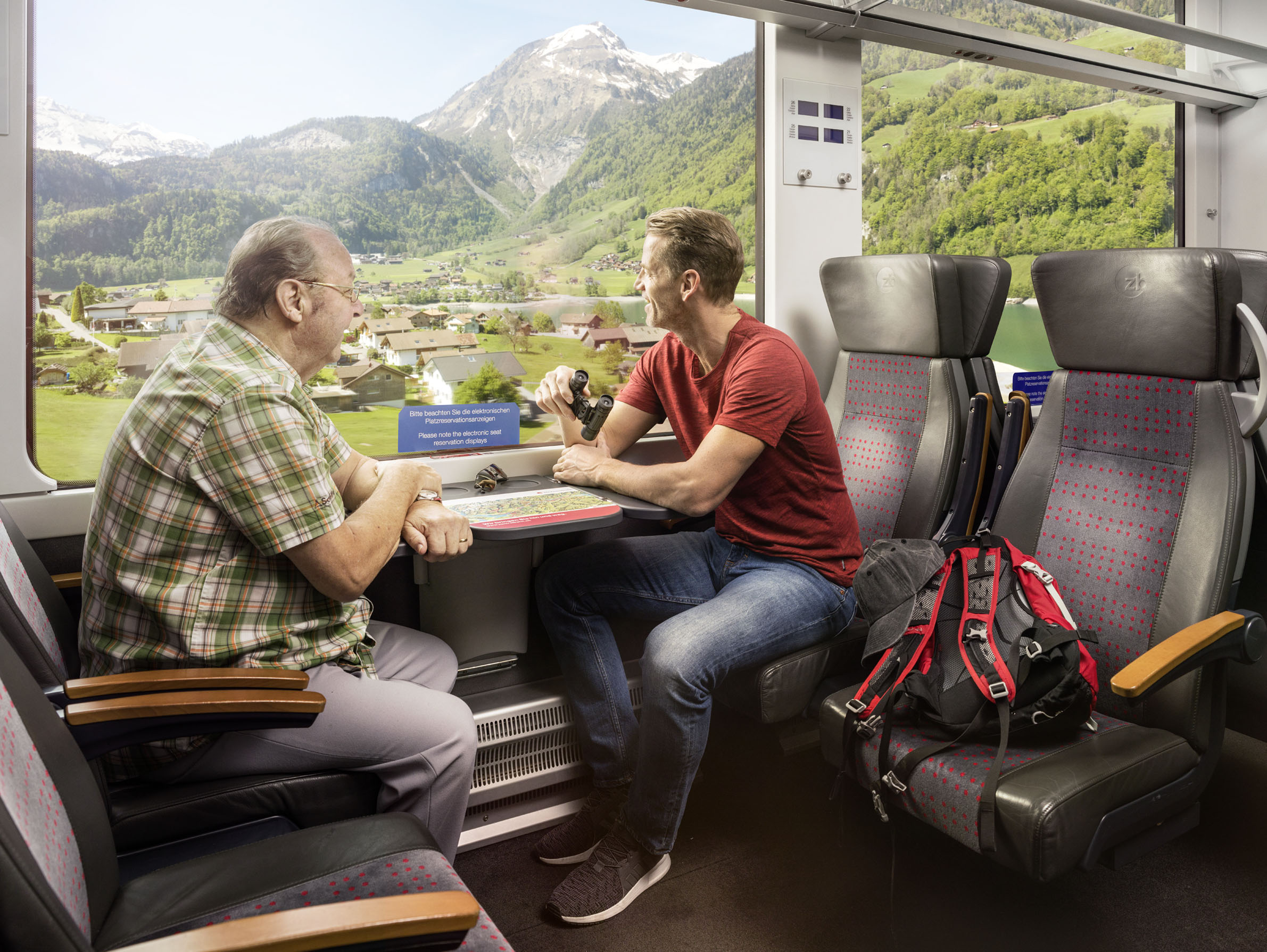 mys-Führerstandsfahrt Luzern–Interlaken Express  | Interlaken–Luzern-Entspannte Rückfahrt