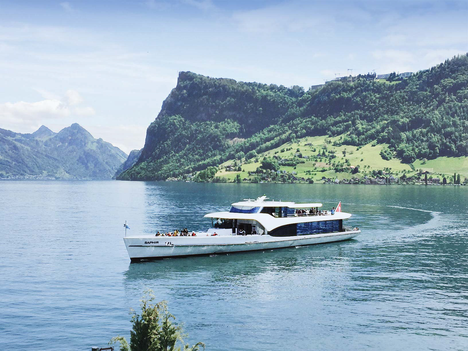 Le MS Saphir lors de sa croisière d'une heure.
