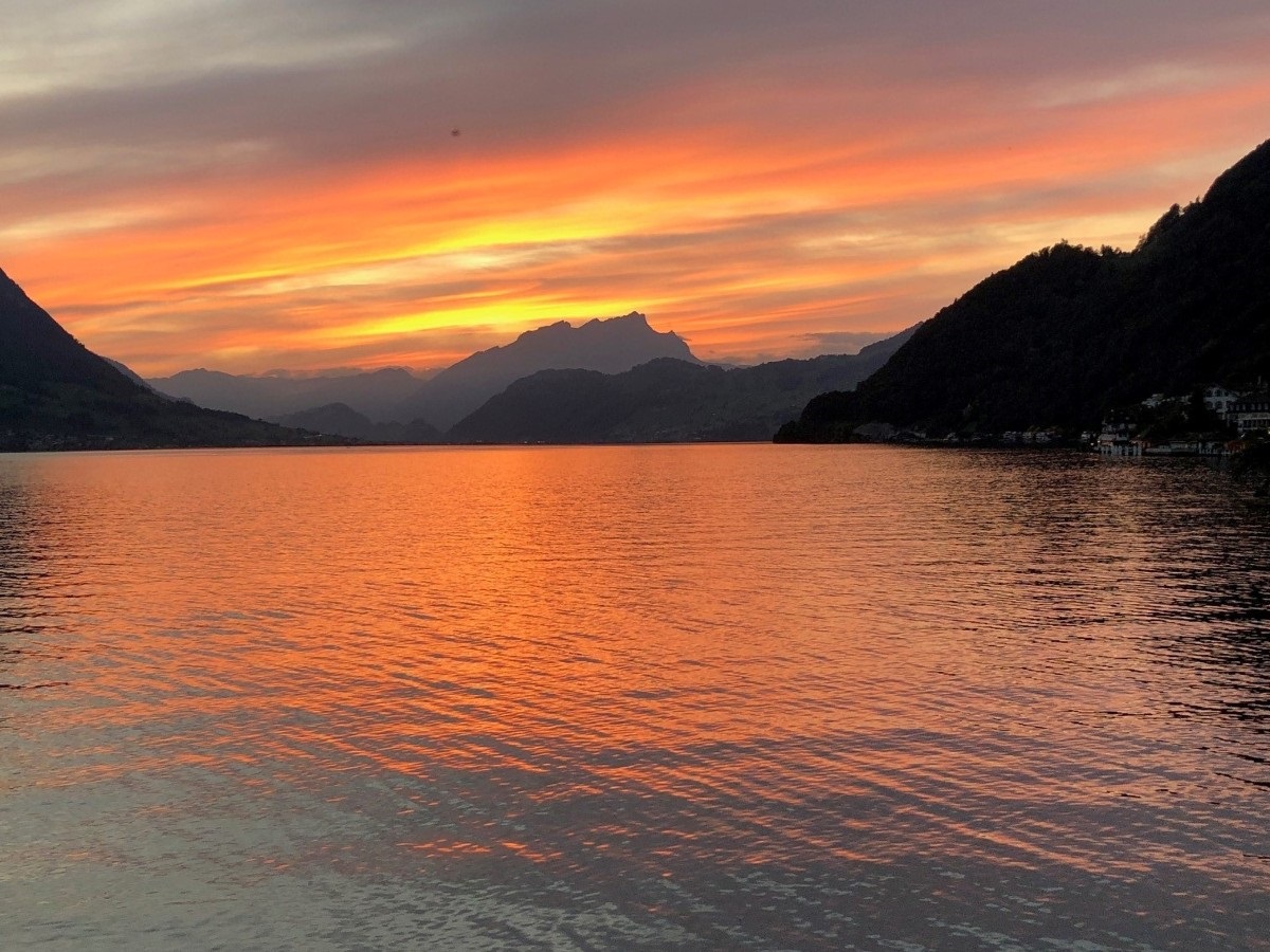 Station Seeblick - Sonnenuntergang