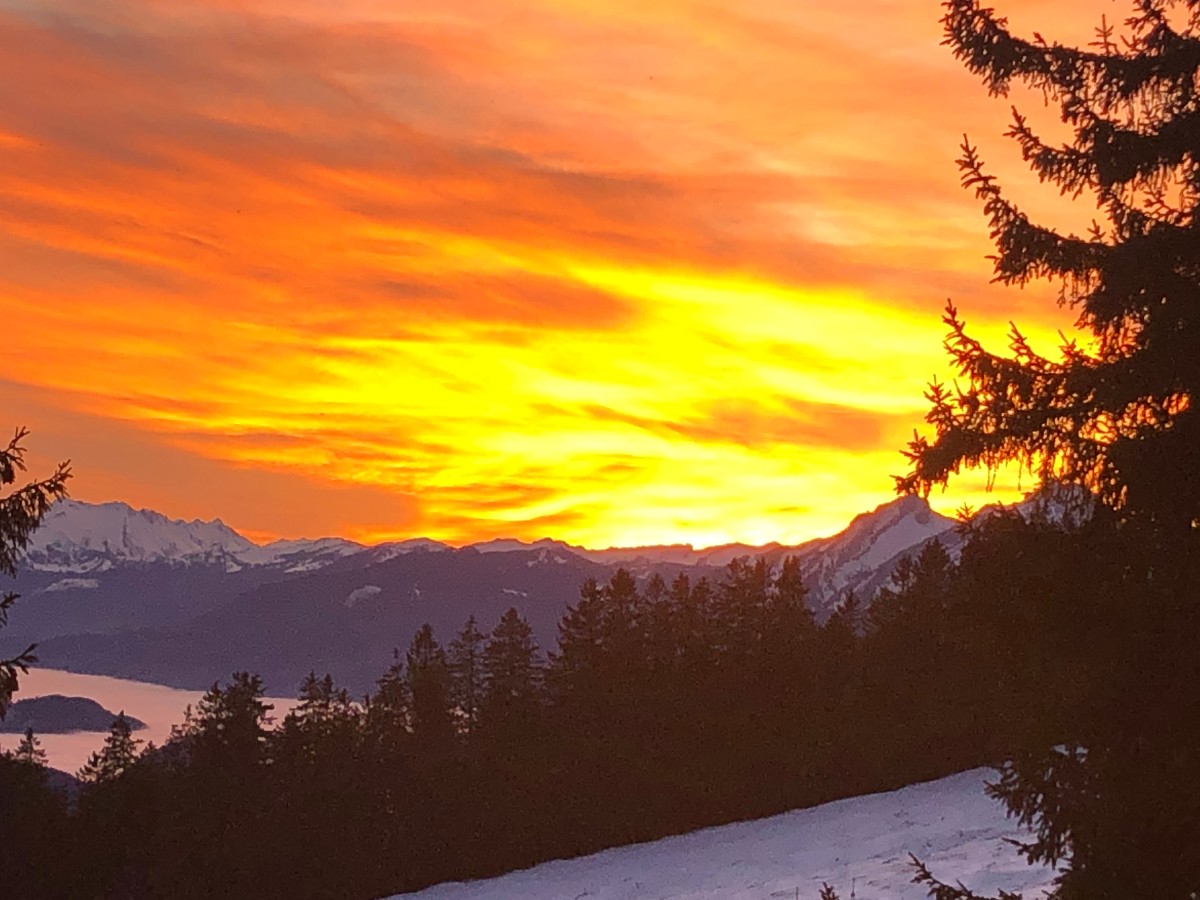 Chalet Bärghuis - Sonnenuntergang