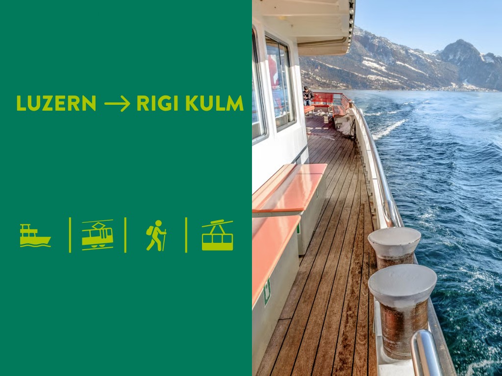Rigi Tageskarte mit Schiff Luzern-Vitznau einfach