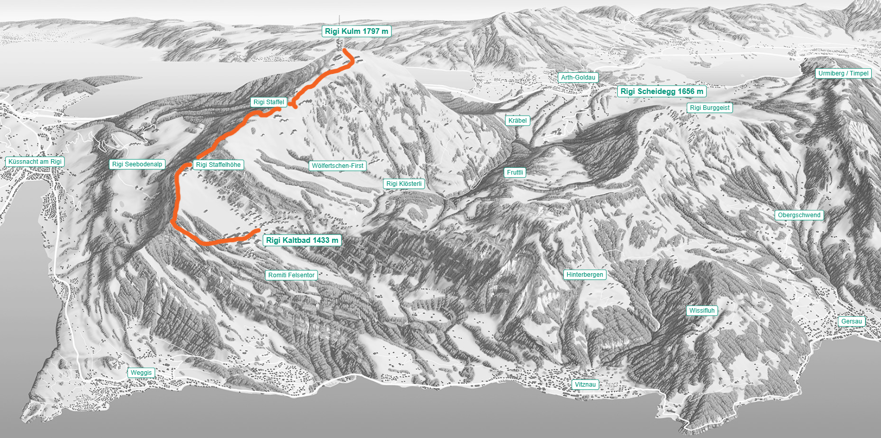 Rigi Wanderticket_Lake View_Winter