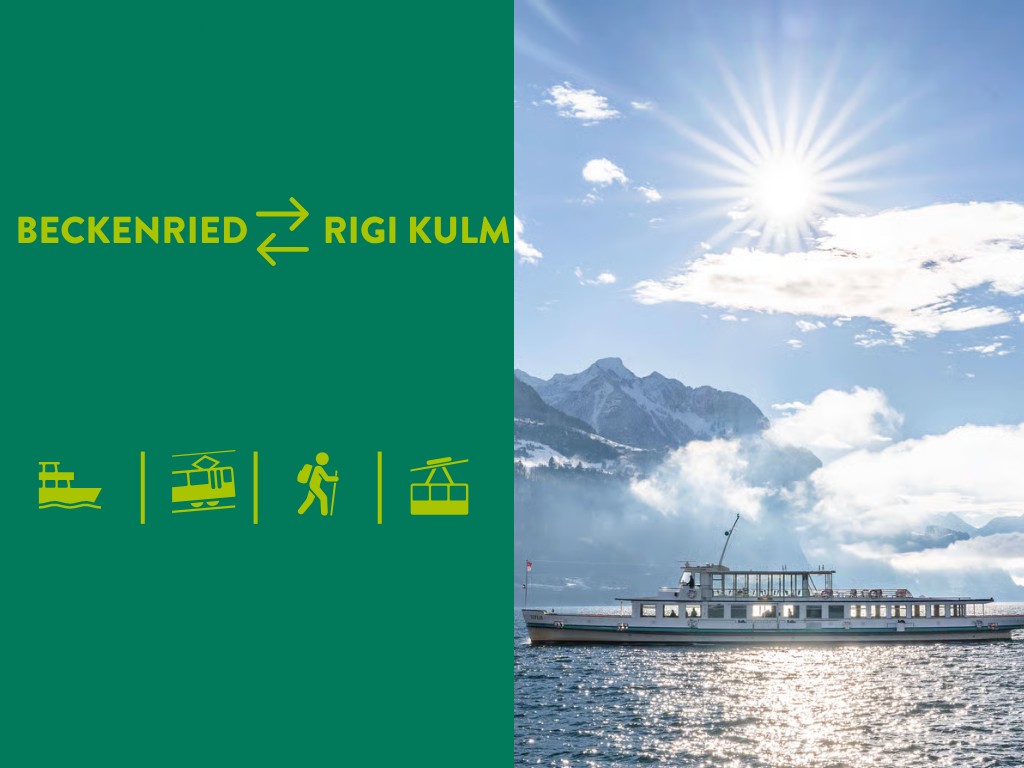 Tageskarte und Schiff Beckenried retour