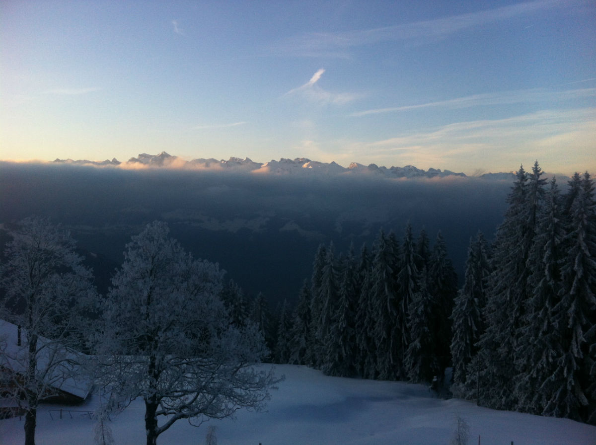 Ferienwohnung Bellevue Dubs/Gattoni - Abendstimmung Ferienwohnung Bellevue