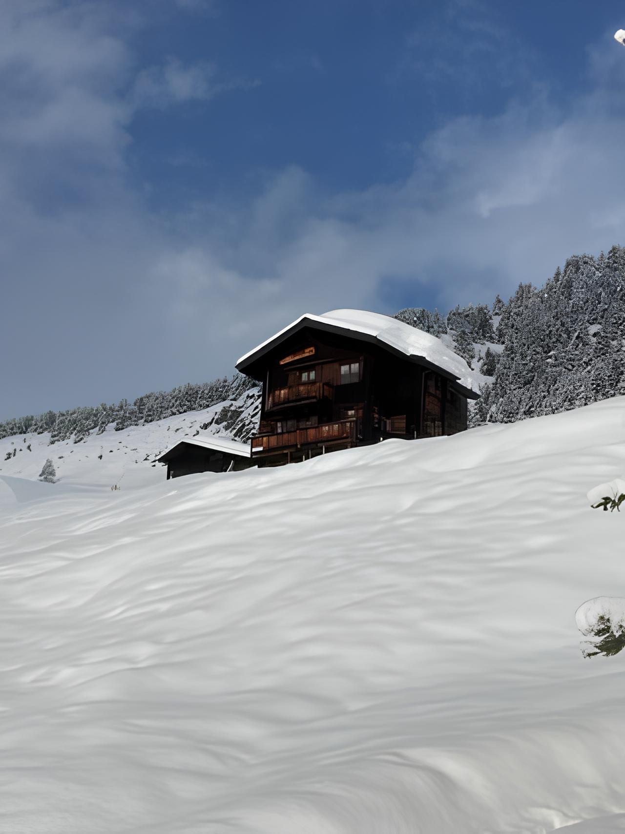 Morgenstern 1. Stock - Bild Riederalp Winter