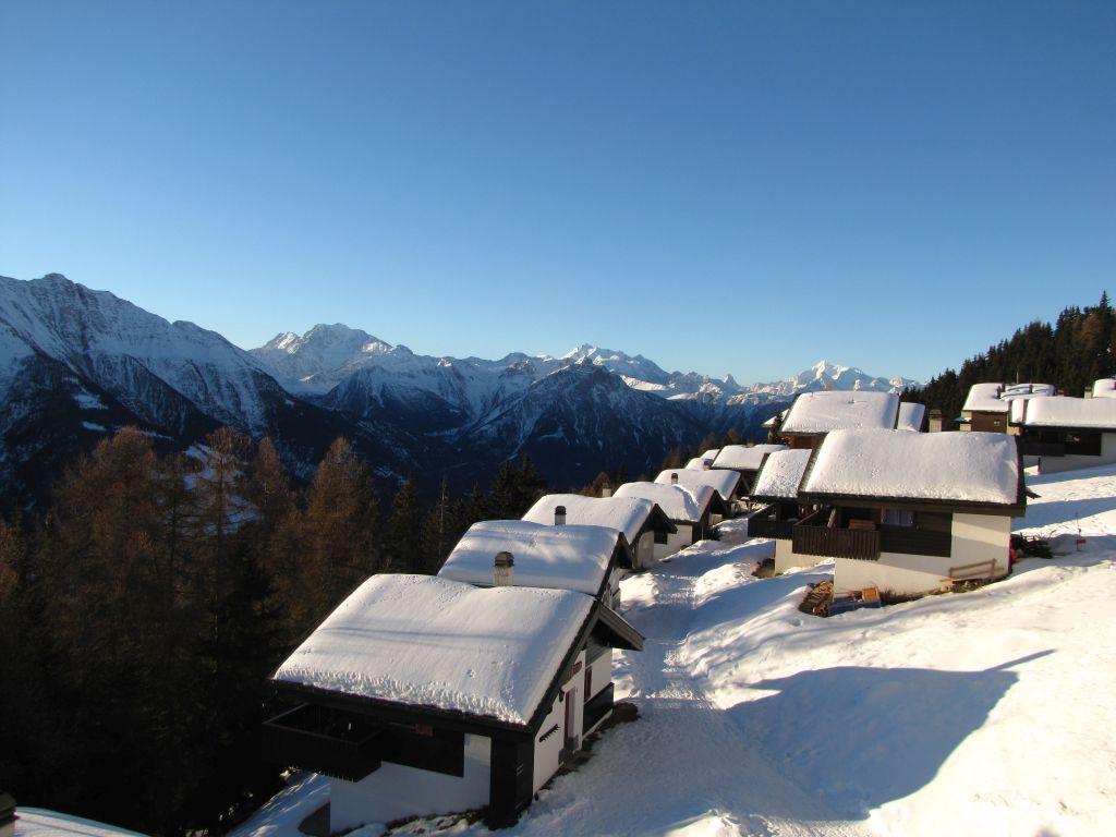 Sonnenresidenz 412 - Balkon West Aussicht uber die Walliser Alpen