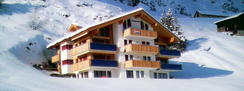 Alpenhaus Steinbock 1. OG West - Aussenansicht Winter