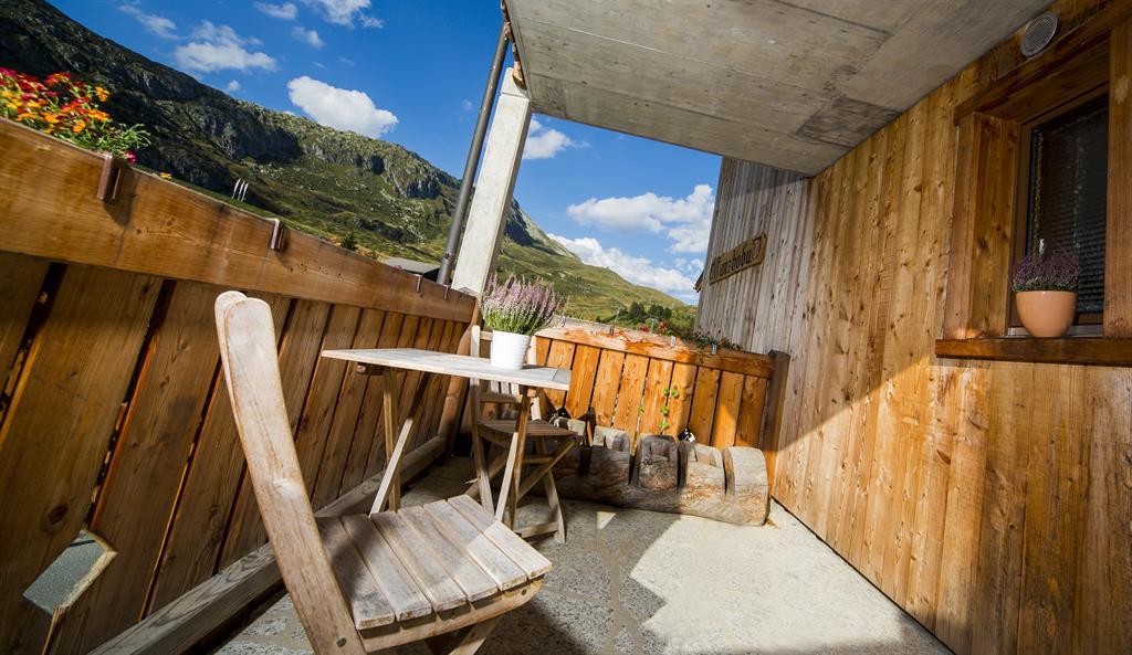 Tanzbodu Bettmerhorn - Balkon Abendsonne