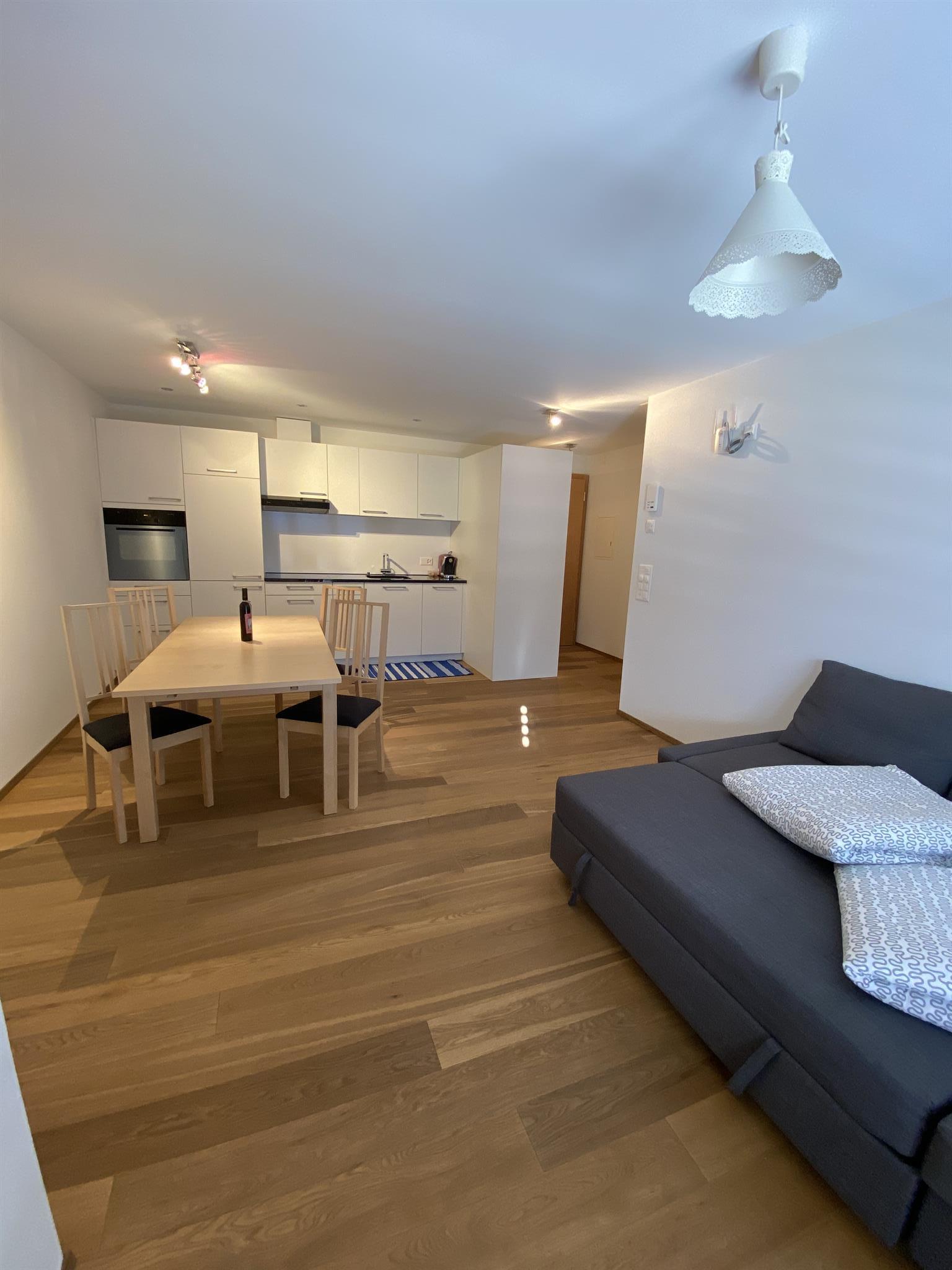 Breithornblick Betten - 2. Küche/Wohnraum Alpenrose