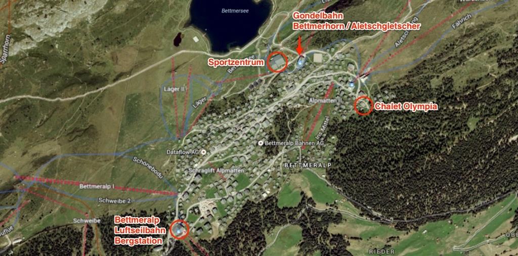 Olympia 2 Zimmerwohnung - Dorfplan