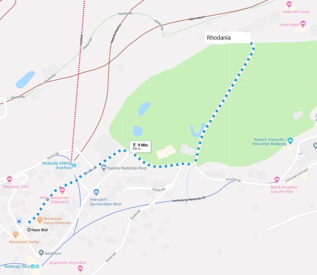 Rhodania 79 DW - Routenplan