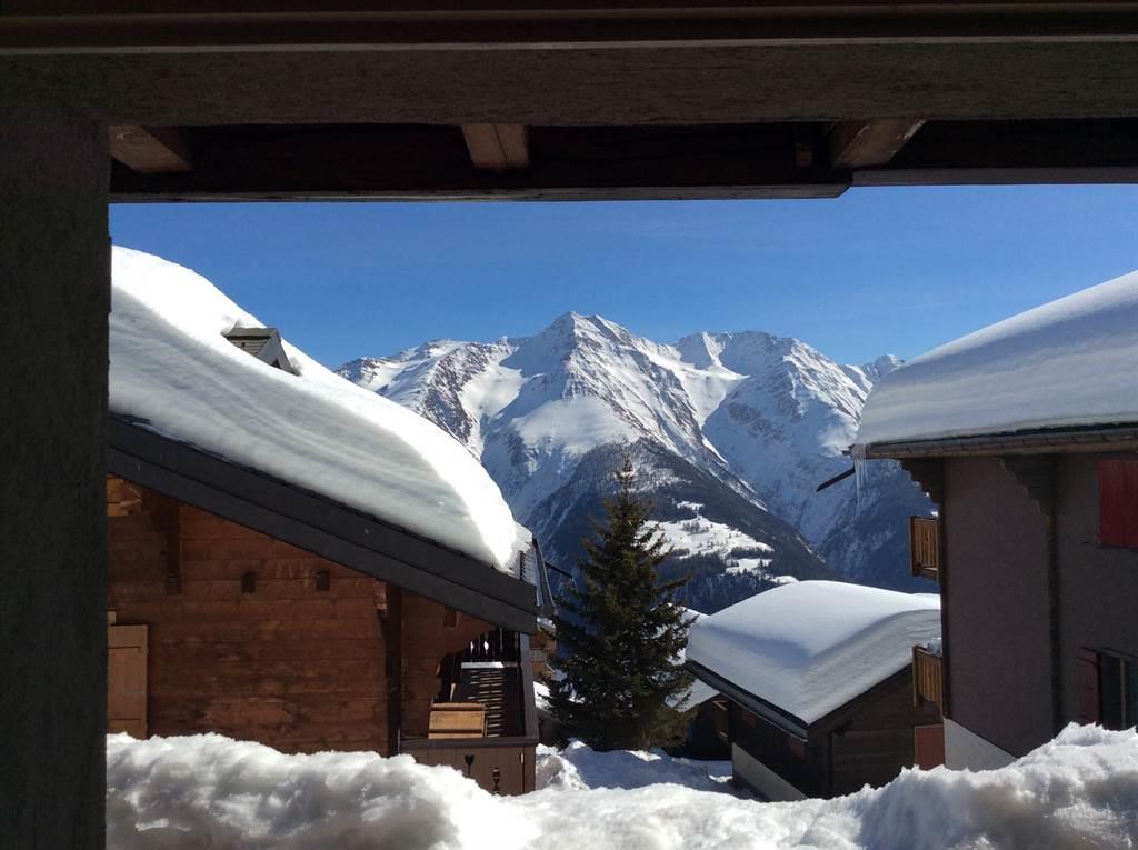 Bergkristall Parterre West - Aussicht aus Wohn- Esszimmer