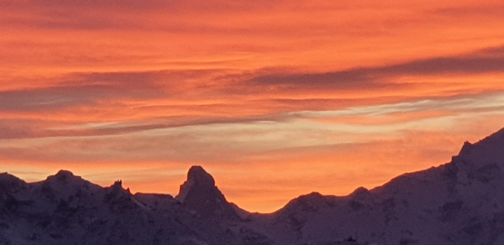 La Montanara 1. OG West - Matterhorn im Abendrot