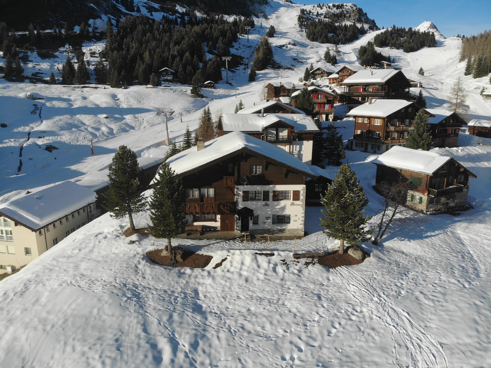 Schönegg 1 EG Süd-West - Haus Schönegg von vorne