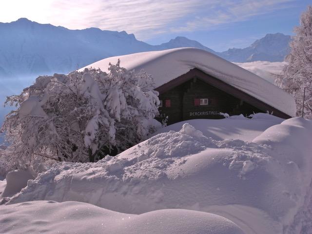 Bergkristall - Chalet von hinten