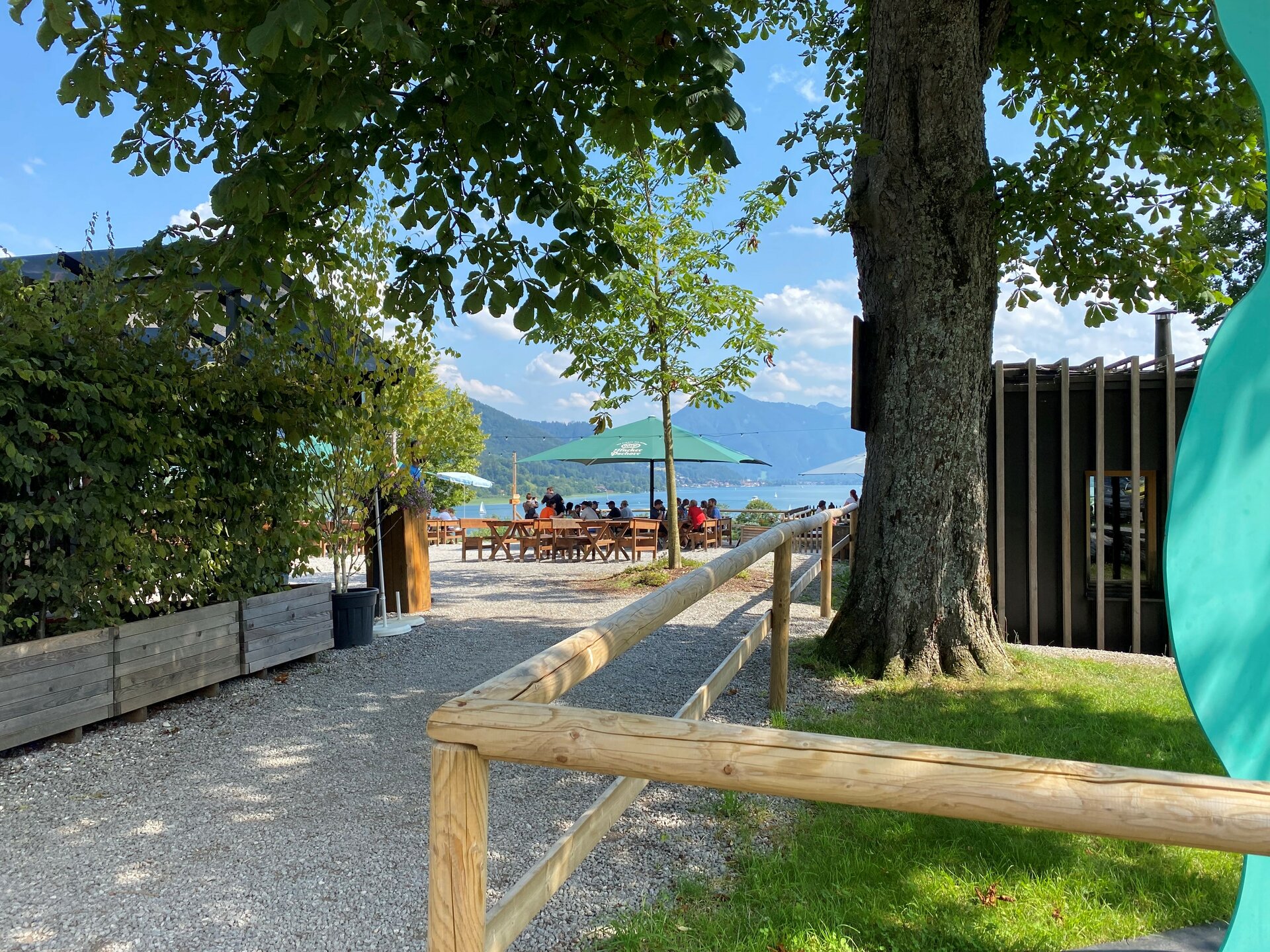 Panorama Biergarten auf Gut Kaltenbrunn