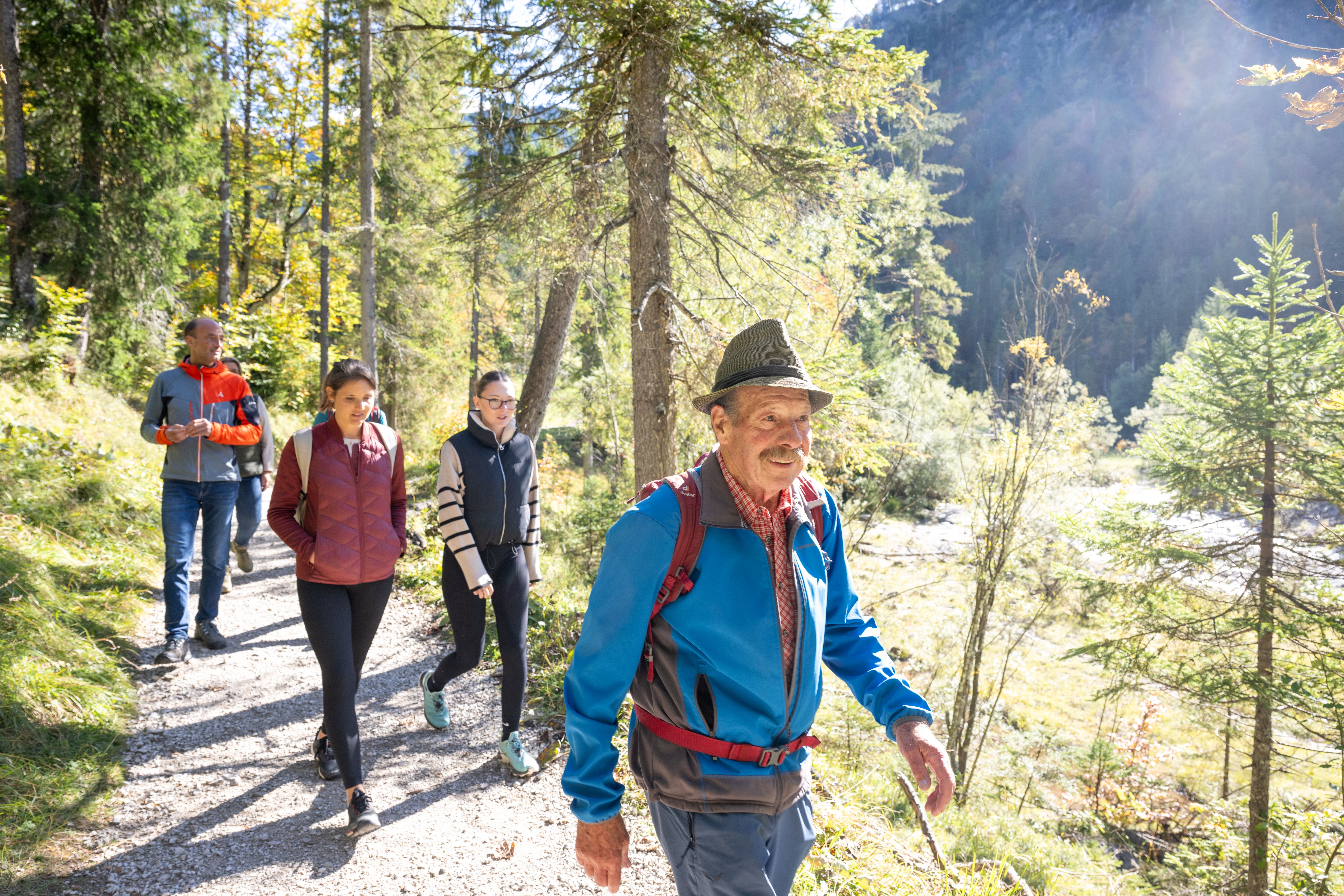 Wanderung und Lesung