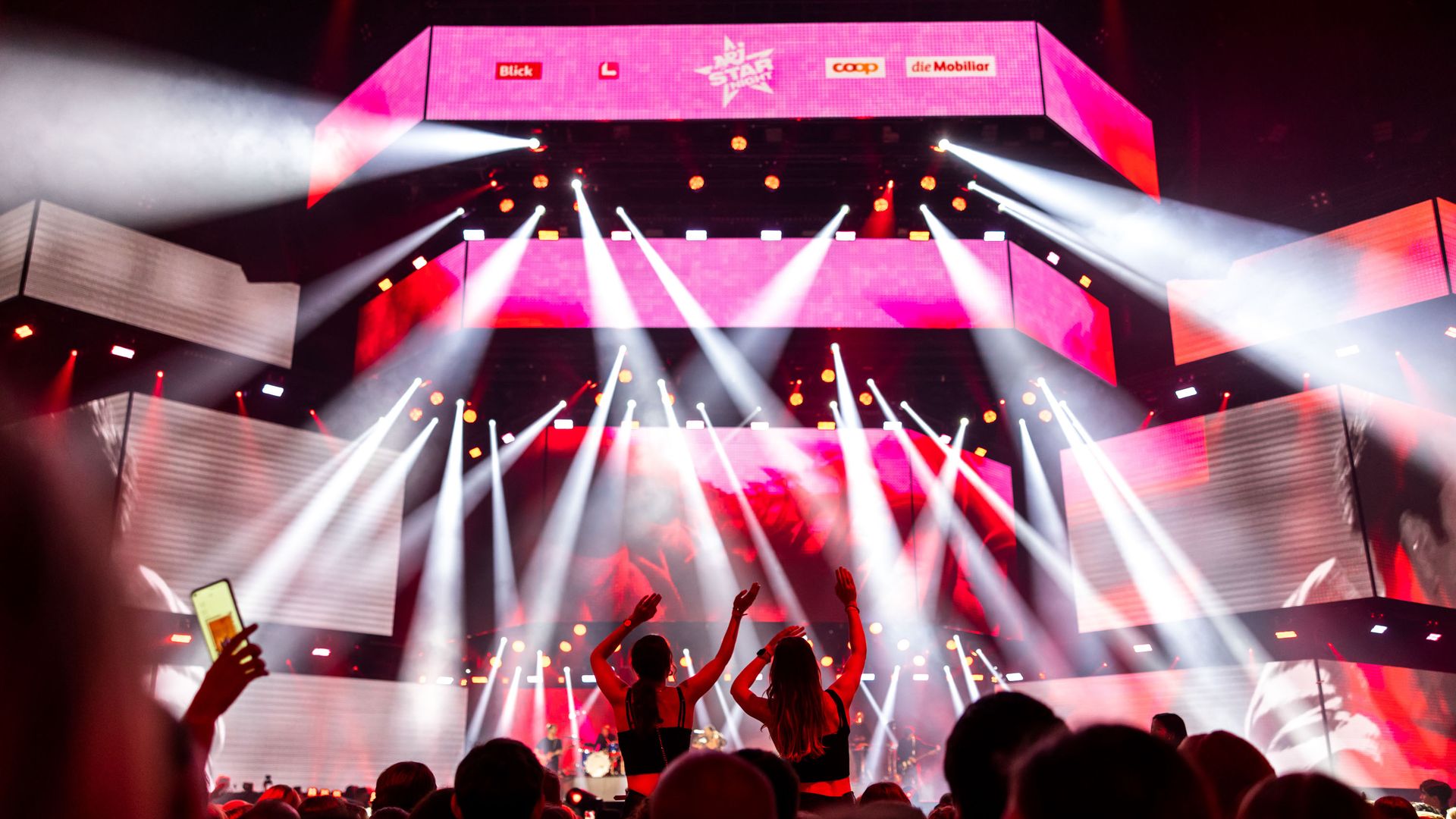 Close-up of a violin at a concert in KKL Lucerne.
