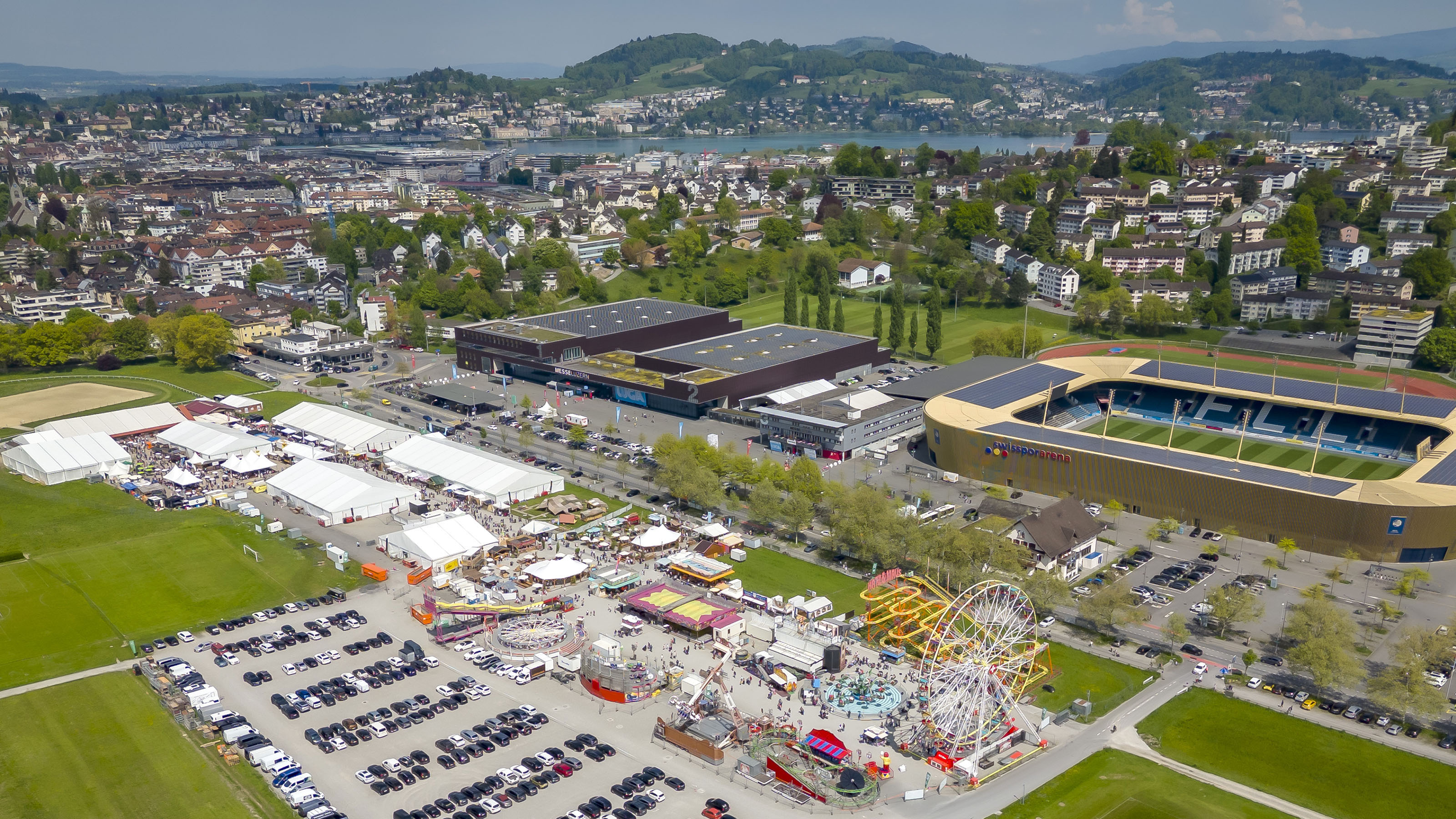 Light blue Luga flag waving outdoors.