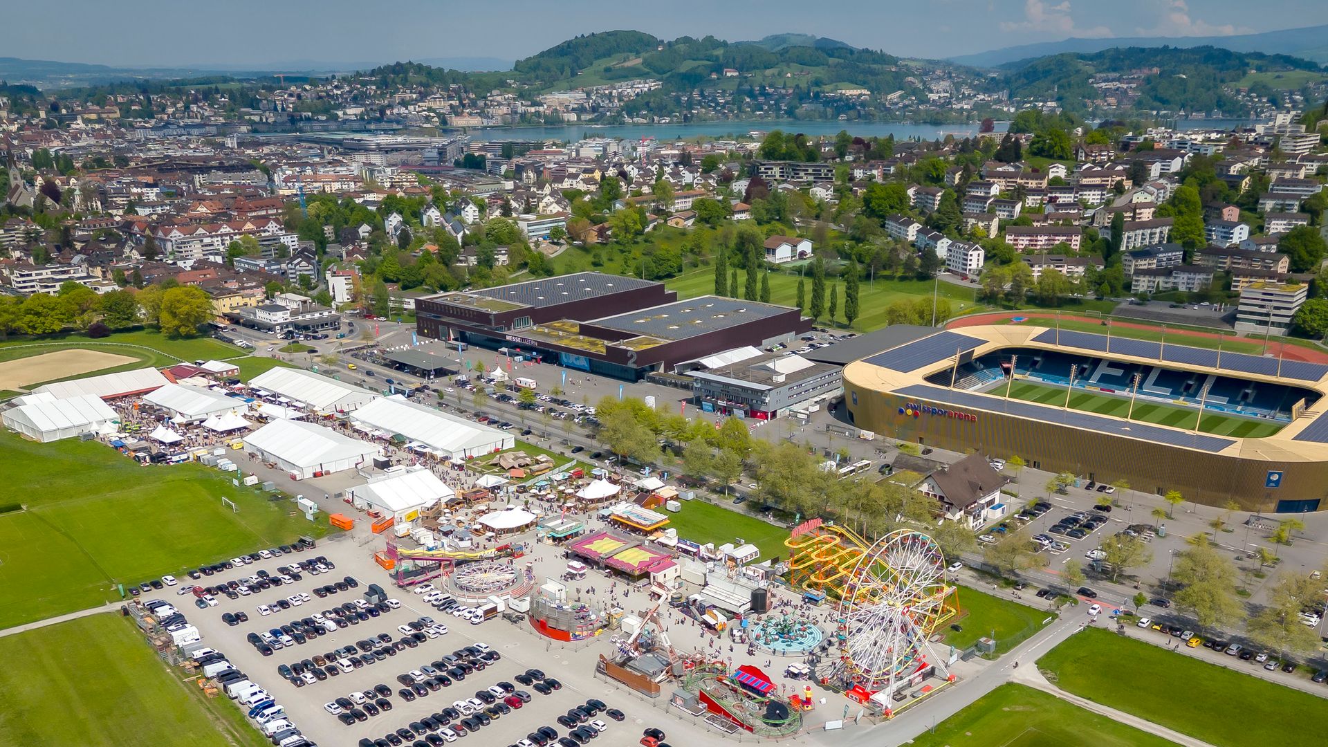 Light blue Luga flag waving outdoors.