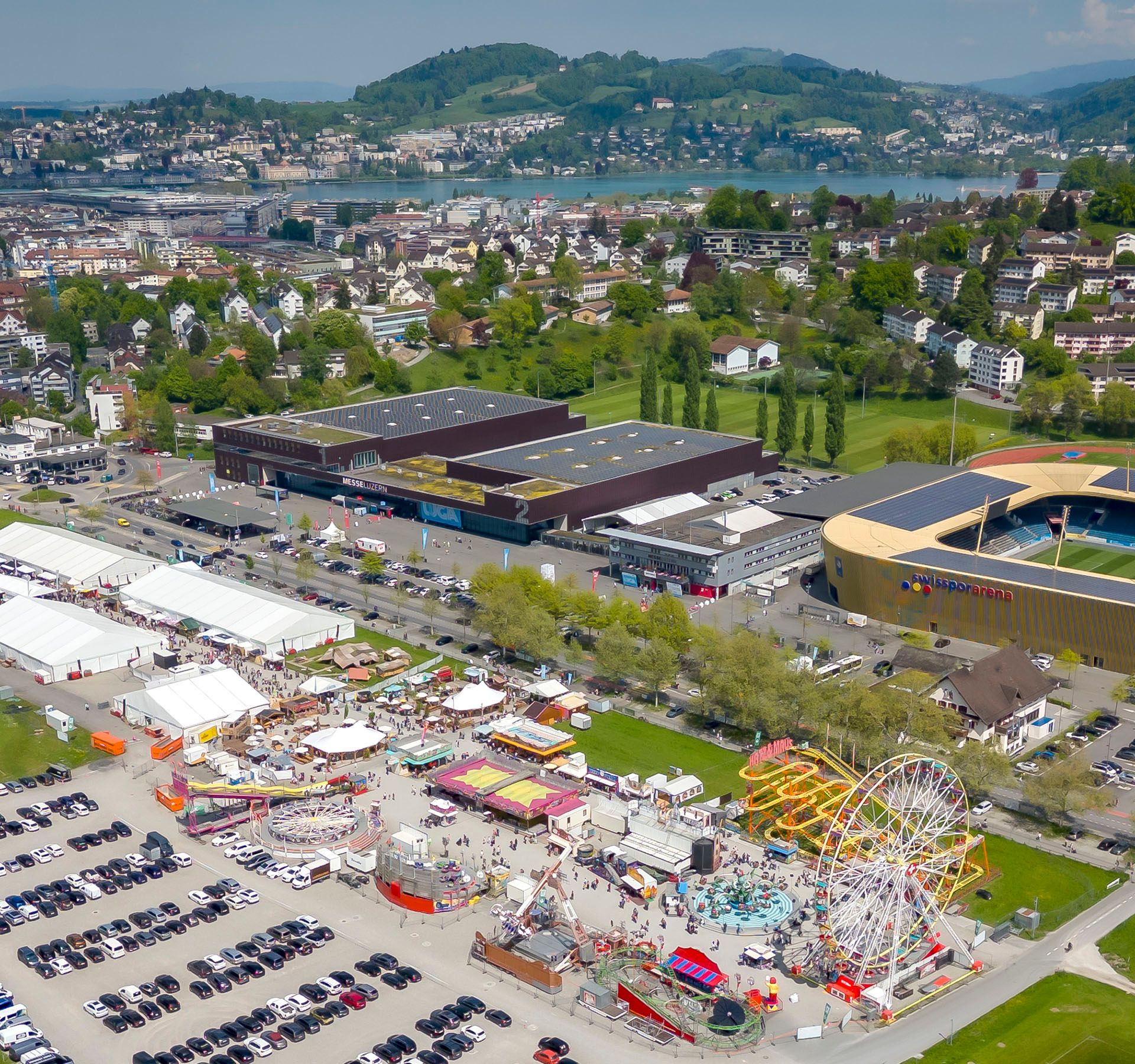 Light blue Luga flag waving outdoors.