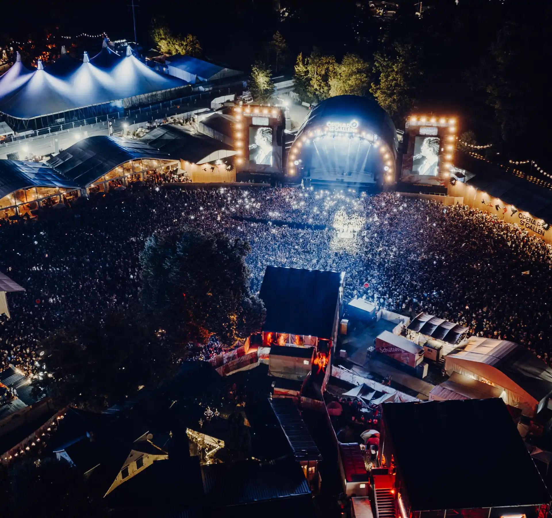 Festivalpublikum am OpenAir St.Gallen.