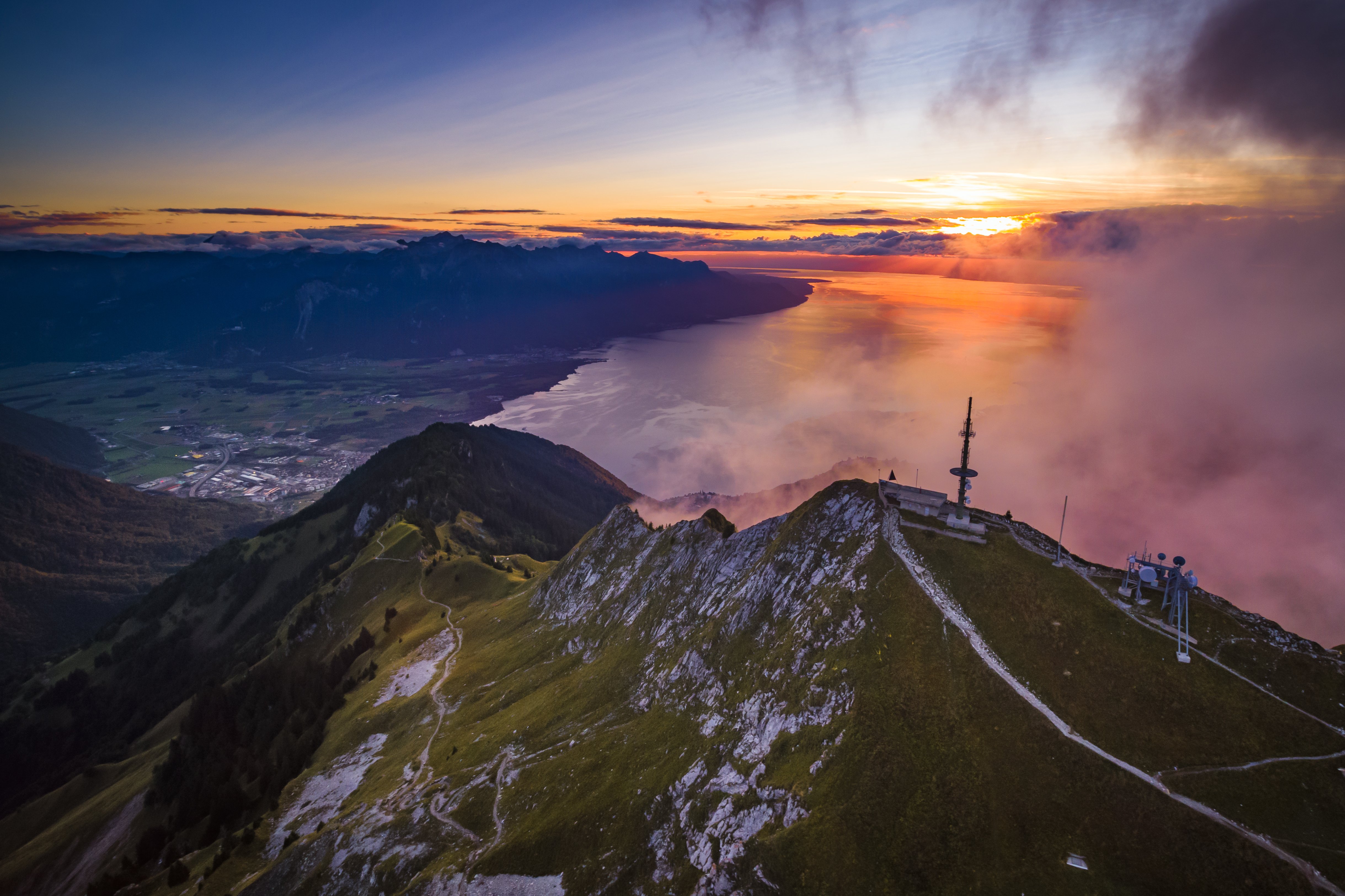 Rochers-de-Naye un soir d'été