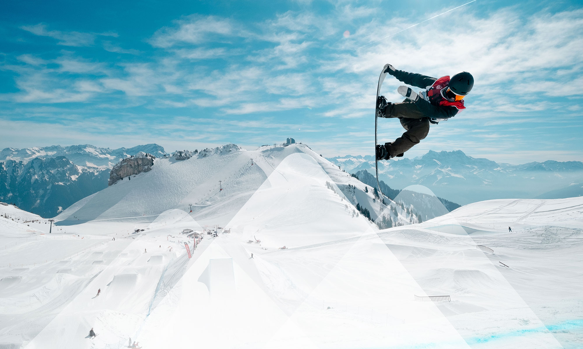 Snowparks in the Vaud Alps