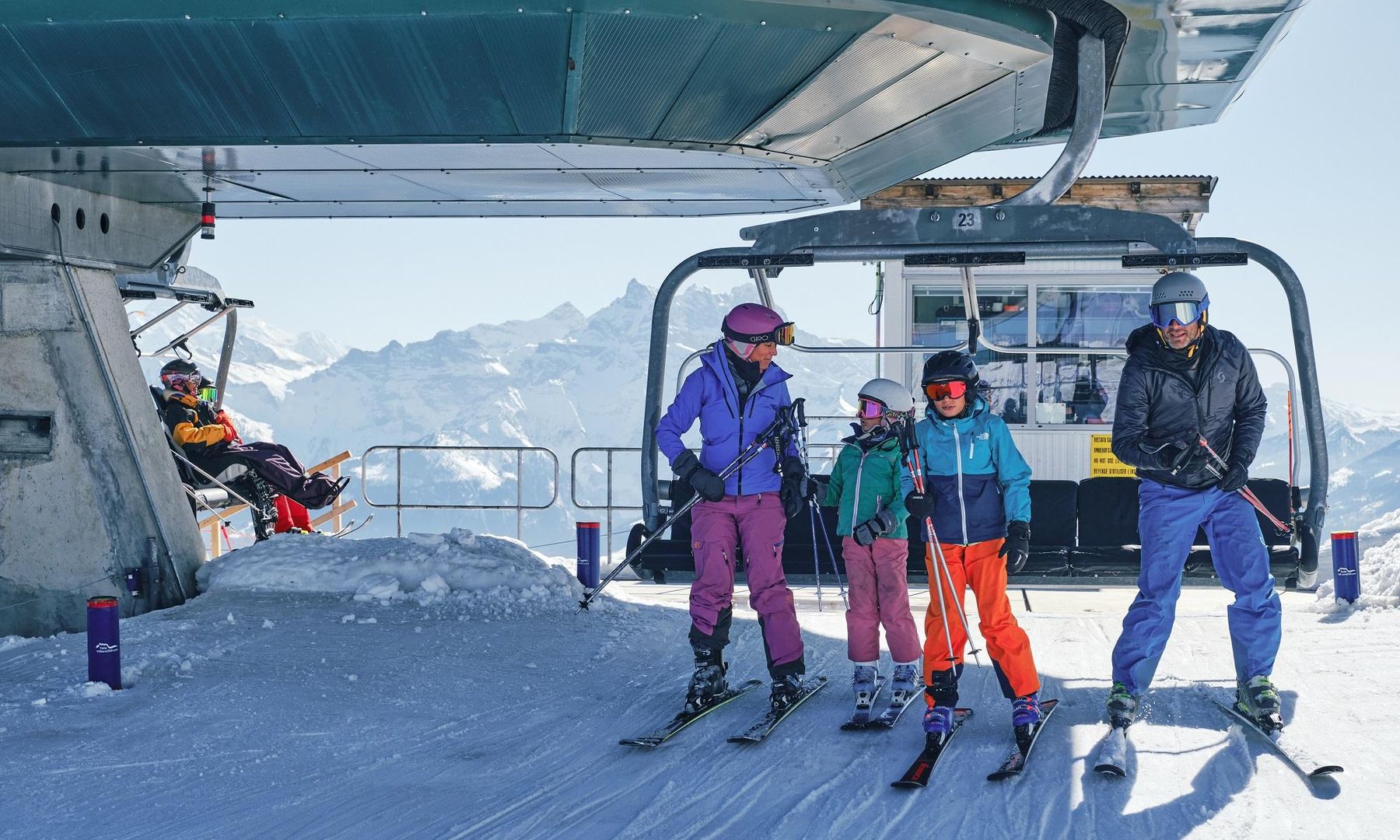 Télésiège Grand Chamossaire - Villars - hiver - Ski - Famille