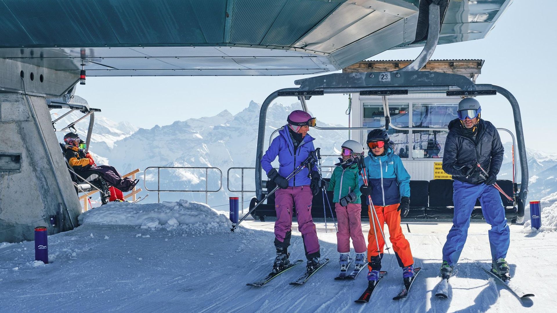 Télésiège Grand Chamossaire - Villars - hiver - Ski - Famille