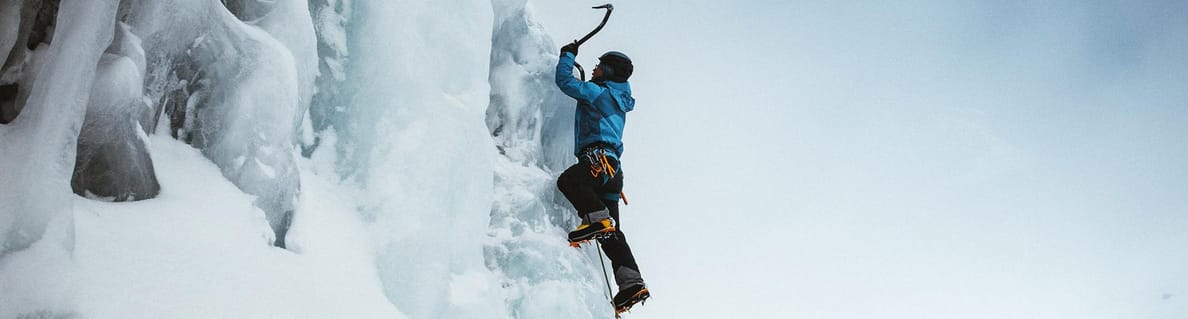 Ice climbing - winter - Leysin