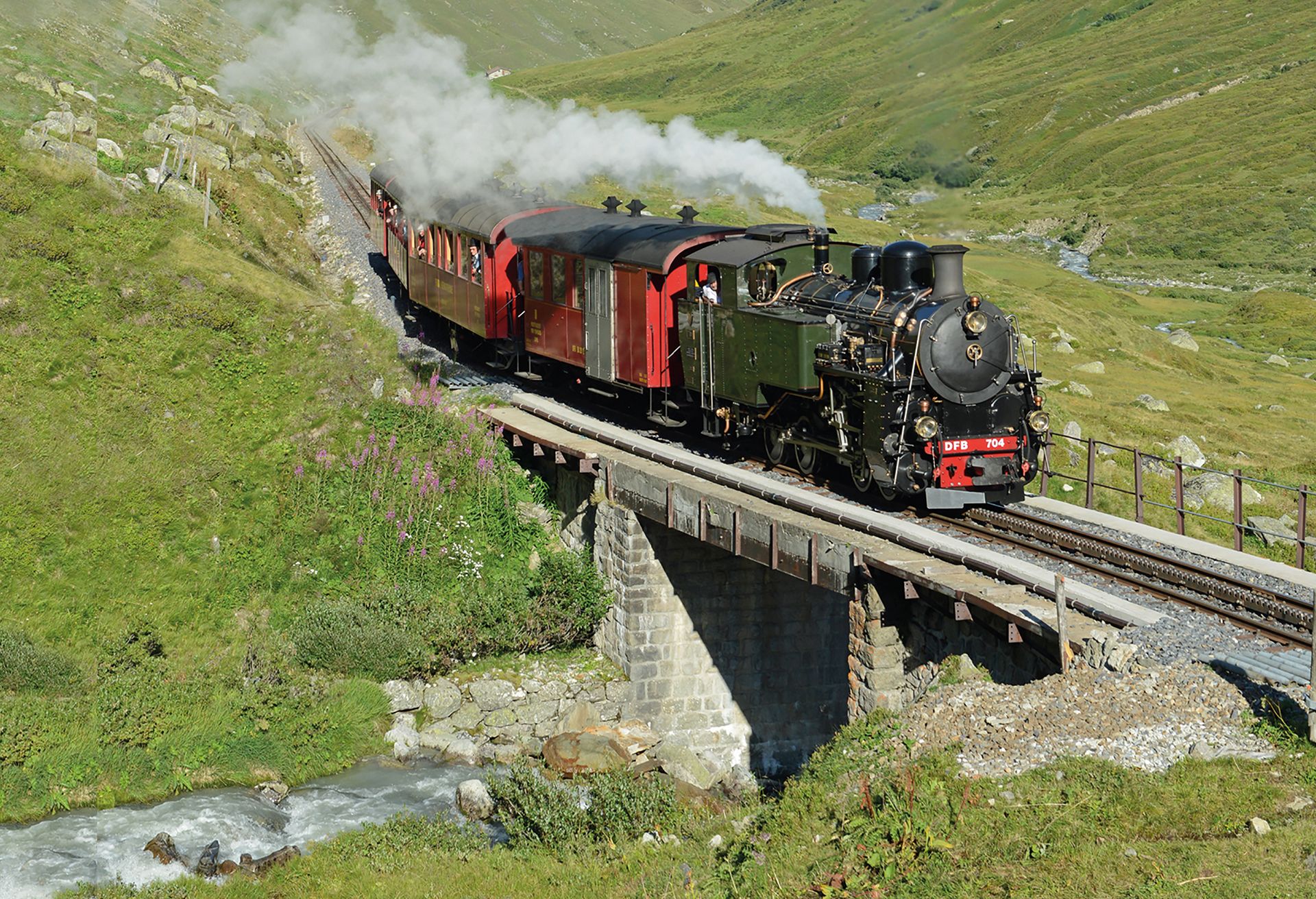 DFB Lok 704 Brücke