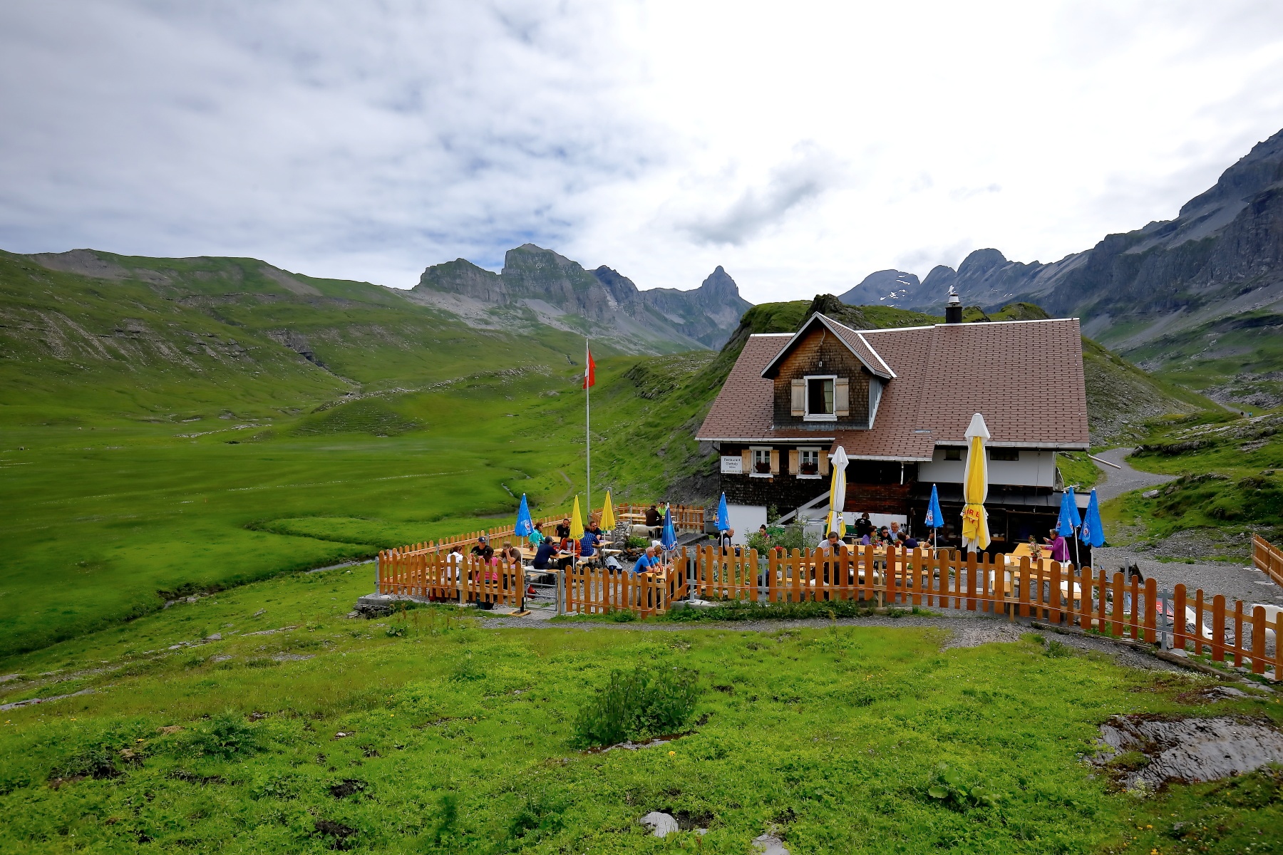 Mountain inn Glattalp