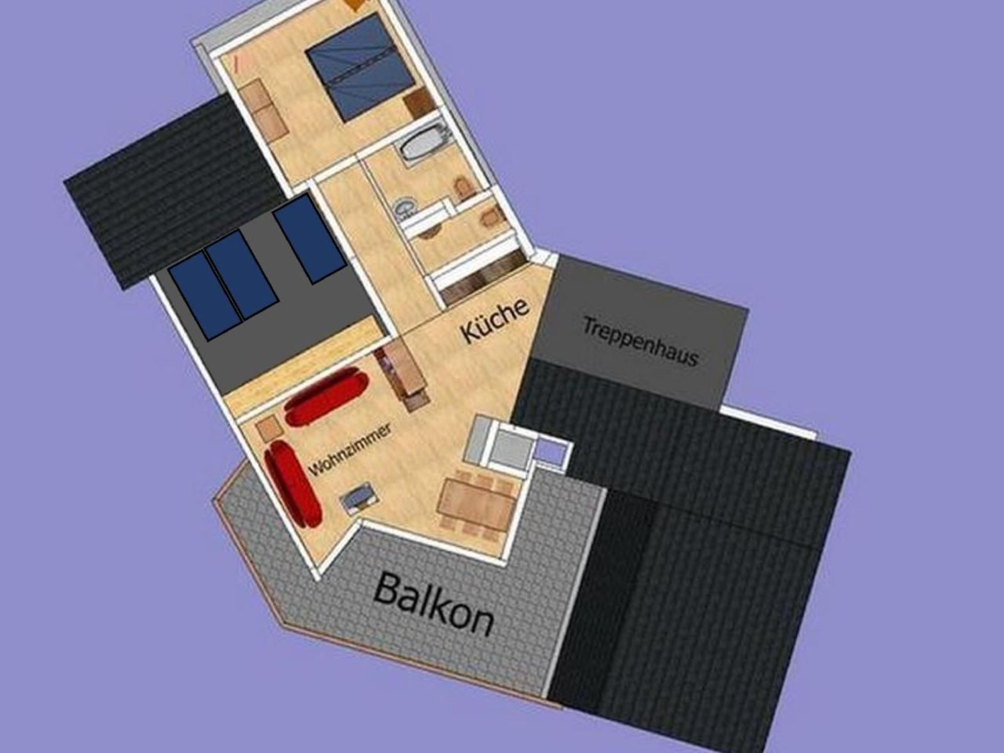 interhome-Haus Basilisk / Obere Wohnung für 5 Personen