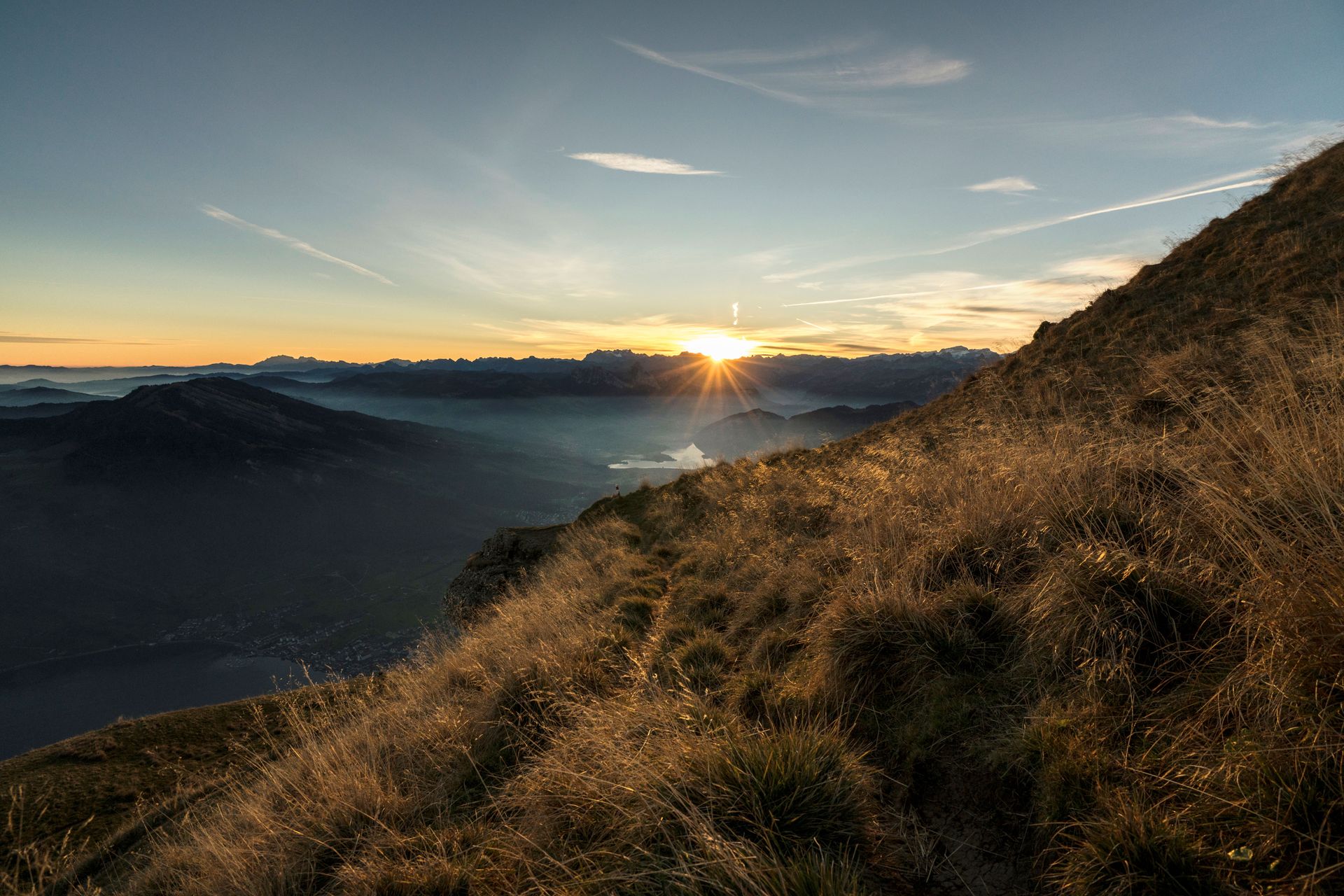 Rigi Bild Randzeit Sonnenaufgang