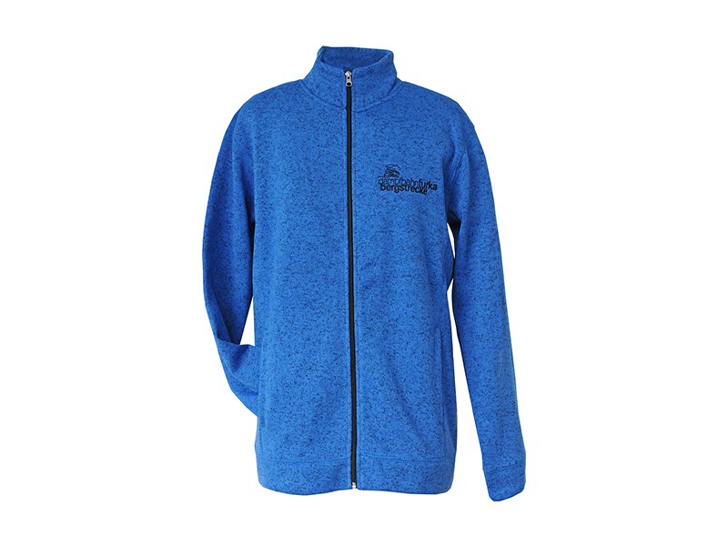 Strickfleece-Jacke königsblau