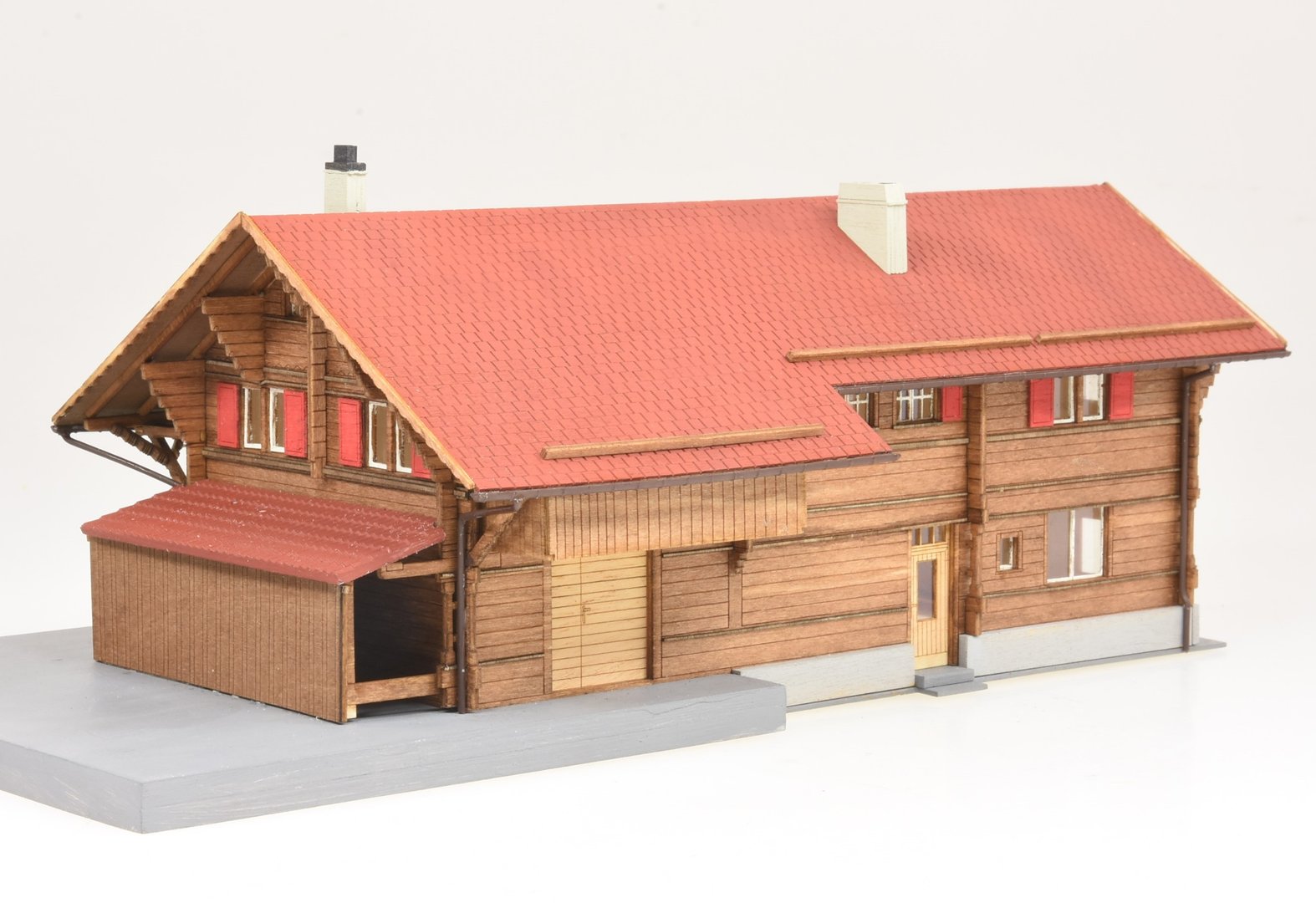 Modellbausatz Bahnhof Rueun 1:87 2