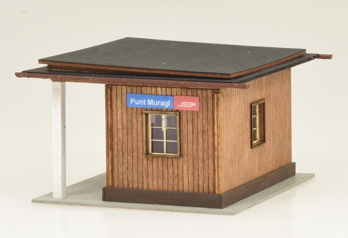 Modellbausatz RhB-Haltepunkt "Punt Muragl" 1:87 2