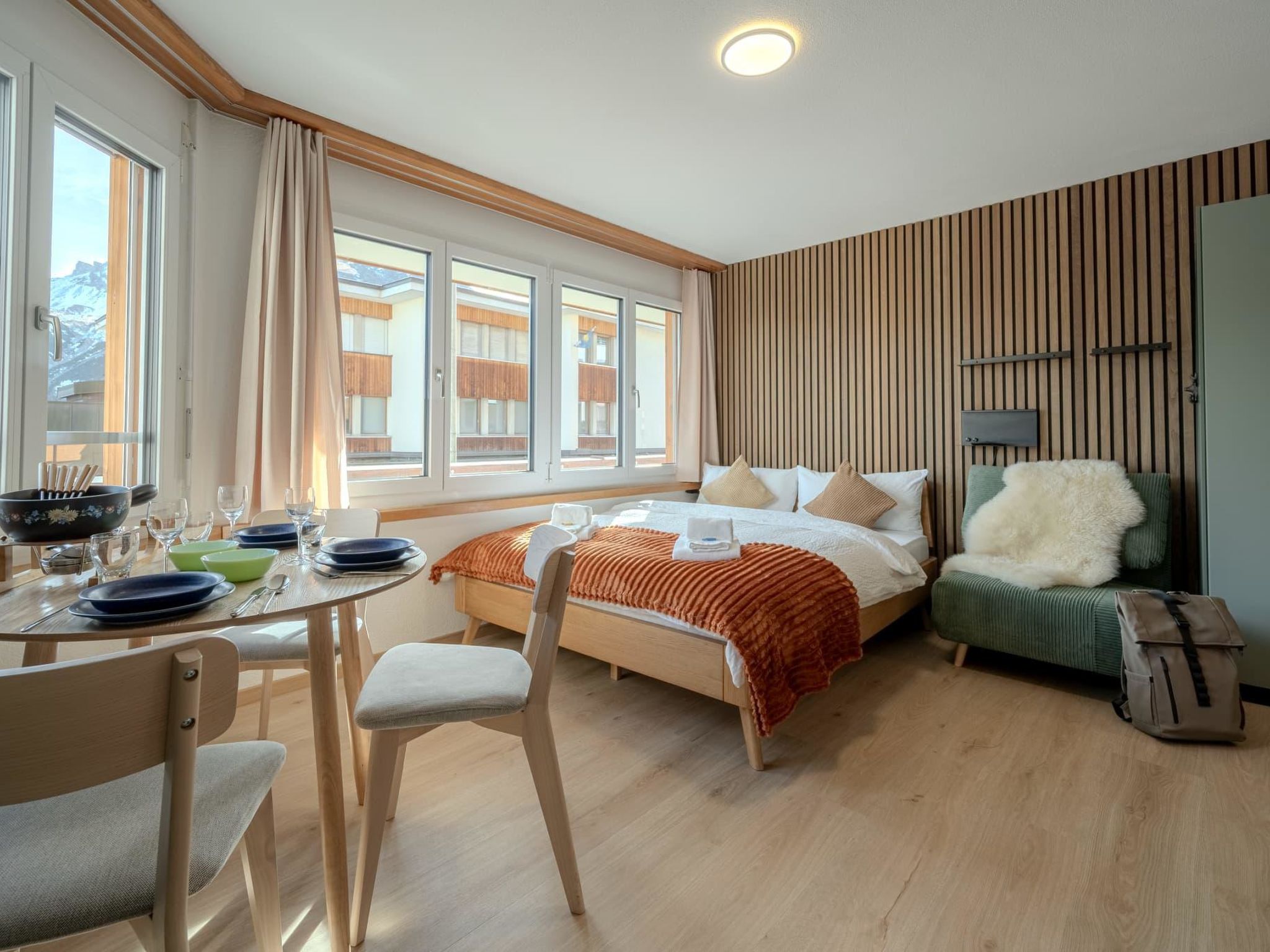 interhome-Collina Forest Design-Studio by Arosa Vacations Studio, Dusche, WC, Komfort