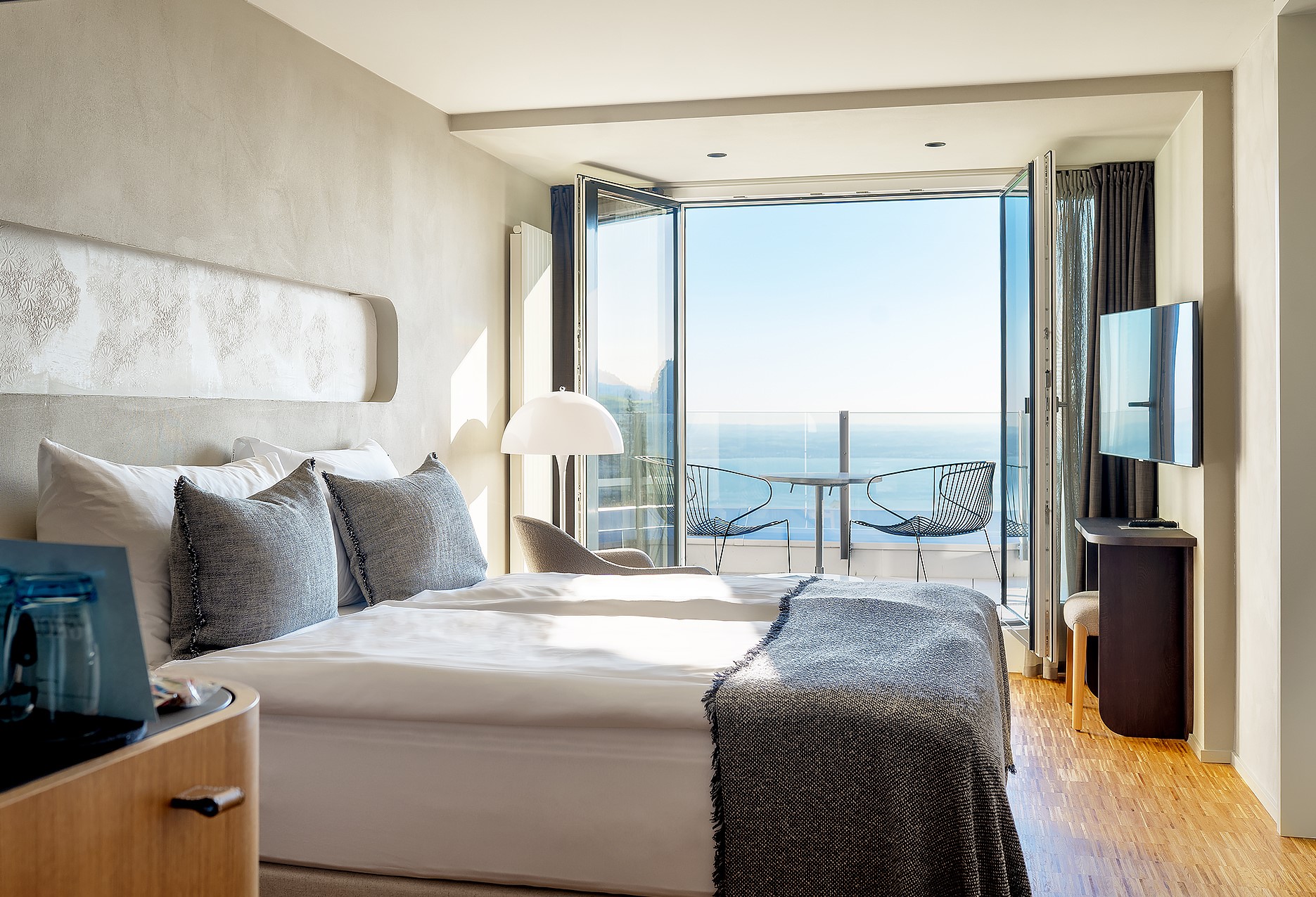 tomas-Hotel Heiden - Zimmer mit Balkon und Seesicht