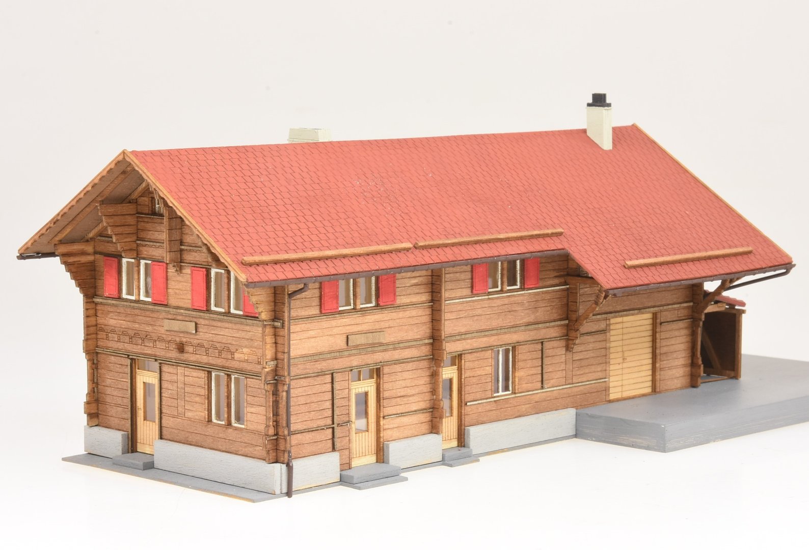 Modellbausatz Bahnhof Rueun 1:87