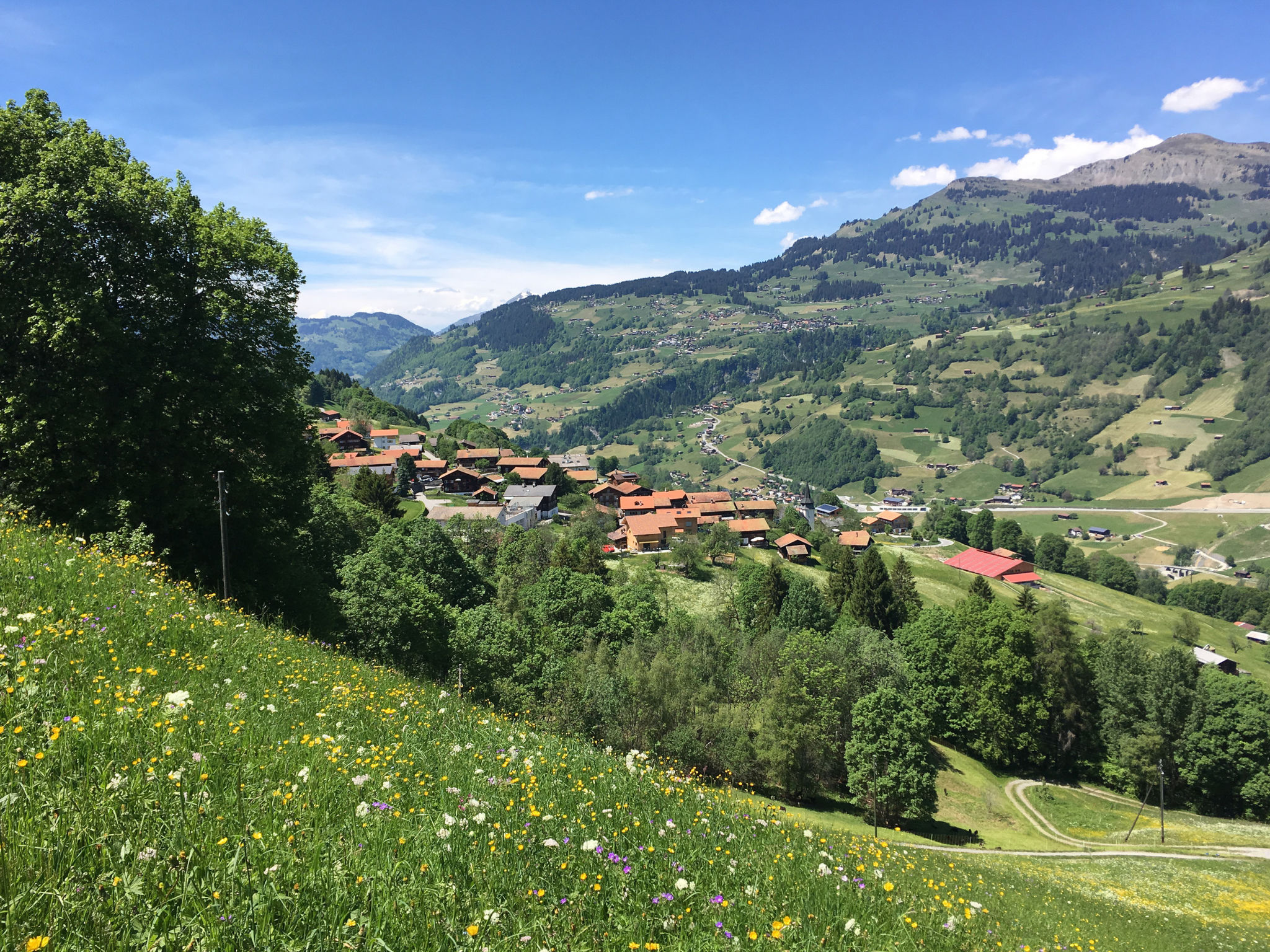 interhome-Charmantes Alpen-Appartement in Conters, (Conters),