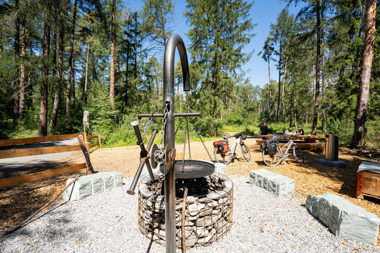 Trail centre Thusis fire pit