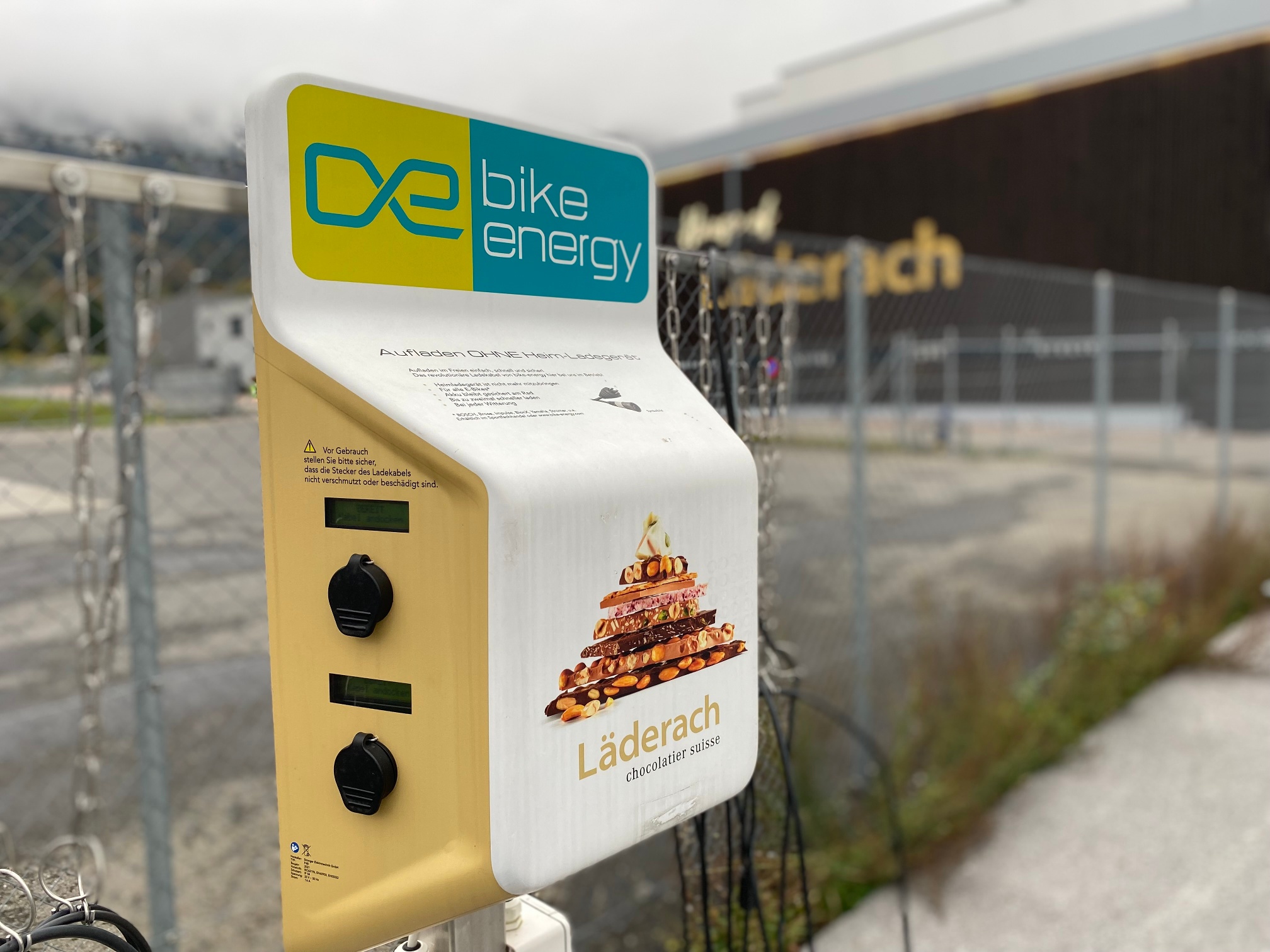 E-Bike Akkuladestation House of Läderach