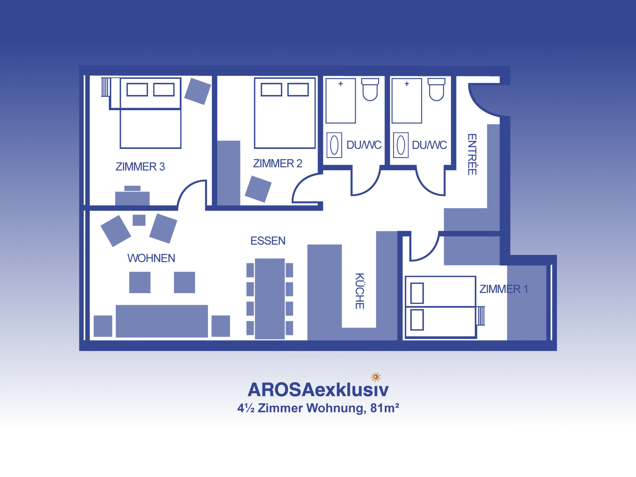 interhome-Risa Appartement/Fewo, Dusche oder Bad, WC, 8-Bettwohnung