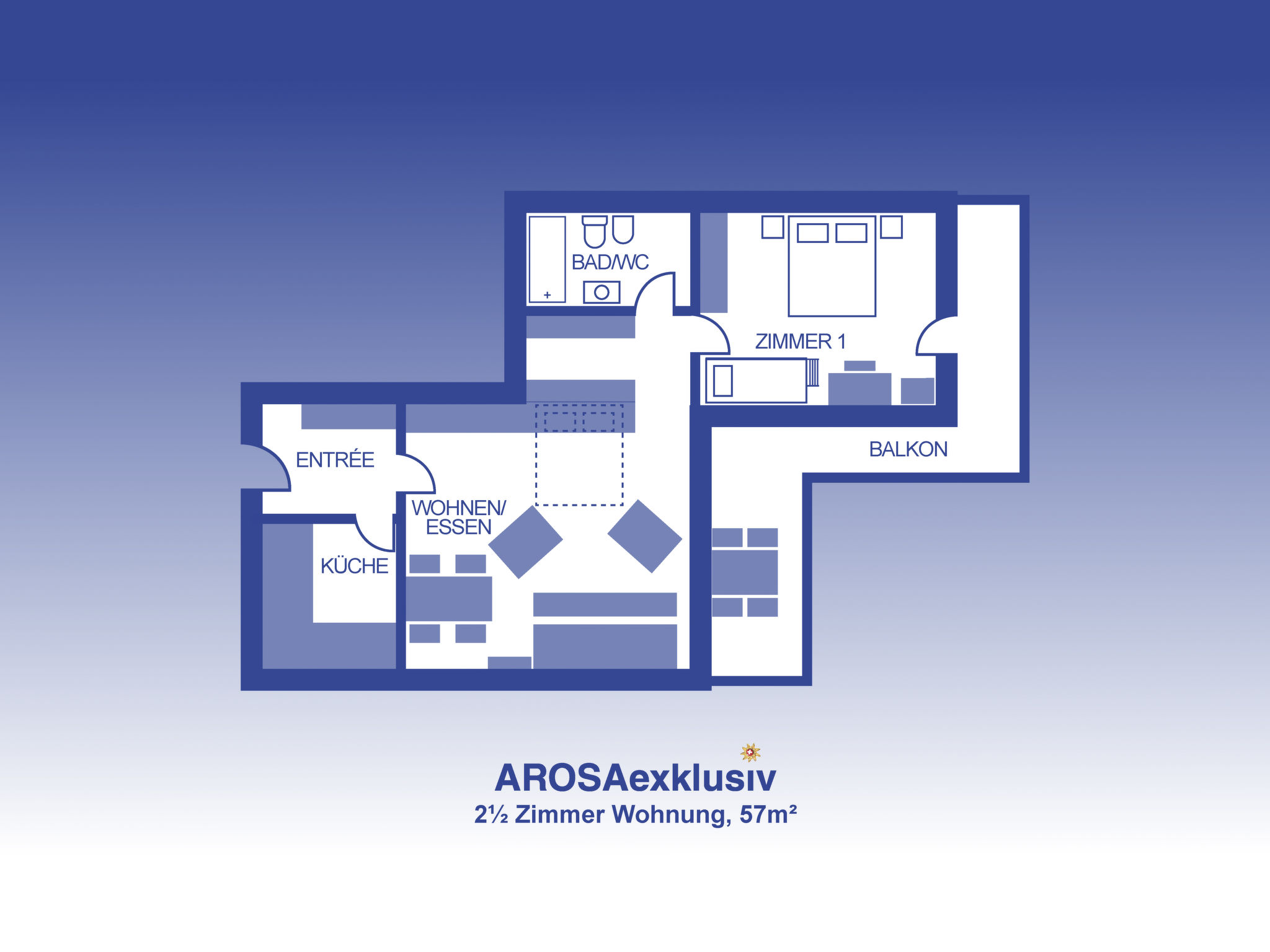 interhome-Edelweiss Appartement/Fewo, Badewanne, 4-Bettwohnung