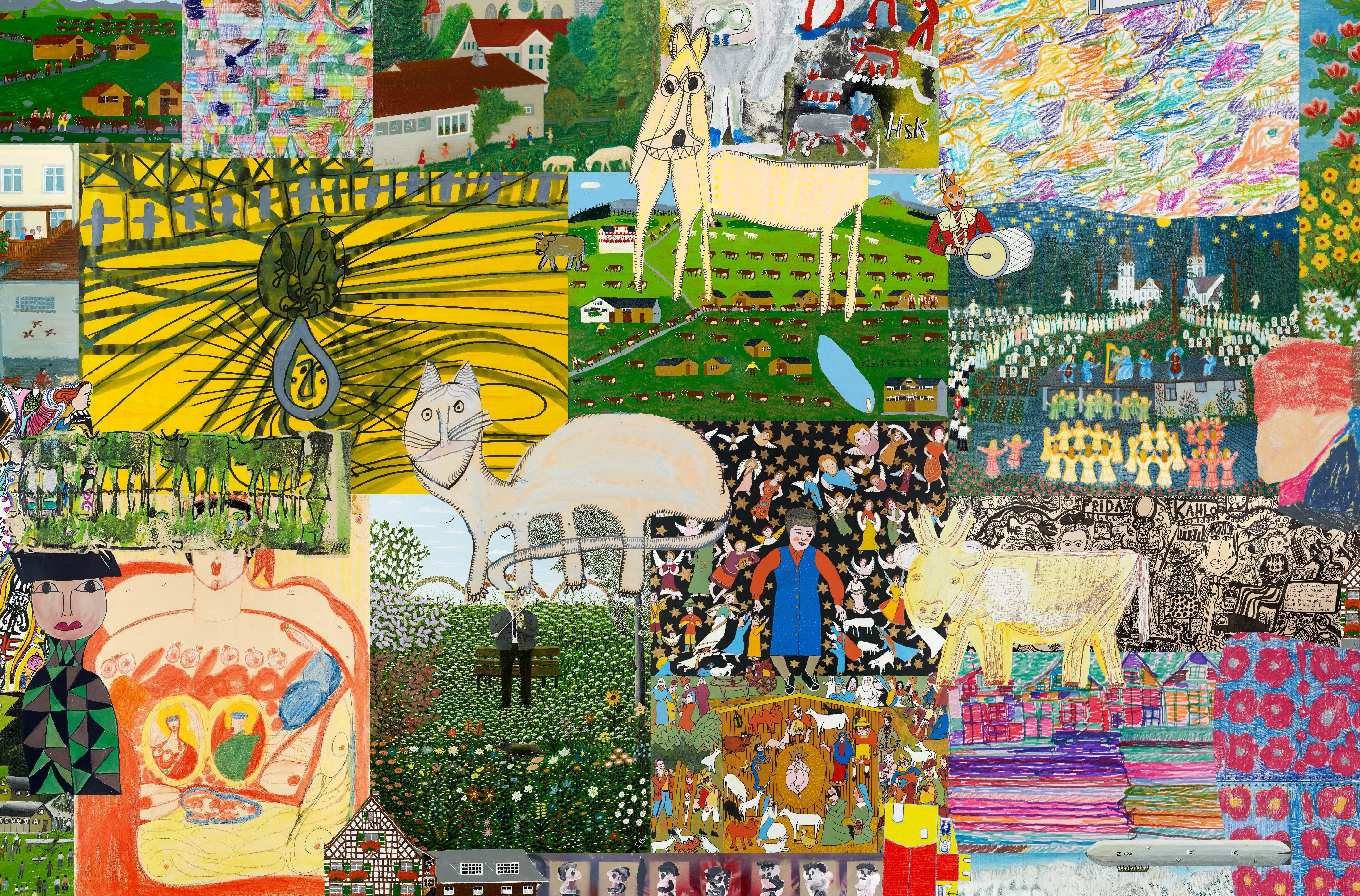 Ausschnitt aus der Teppich Collage