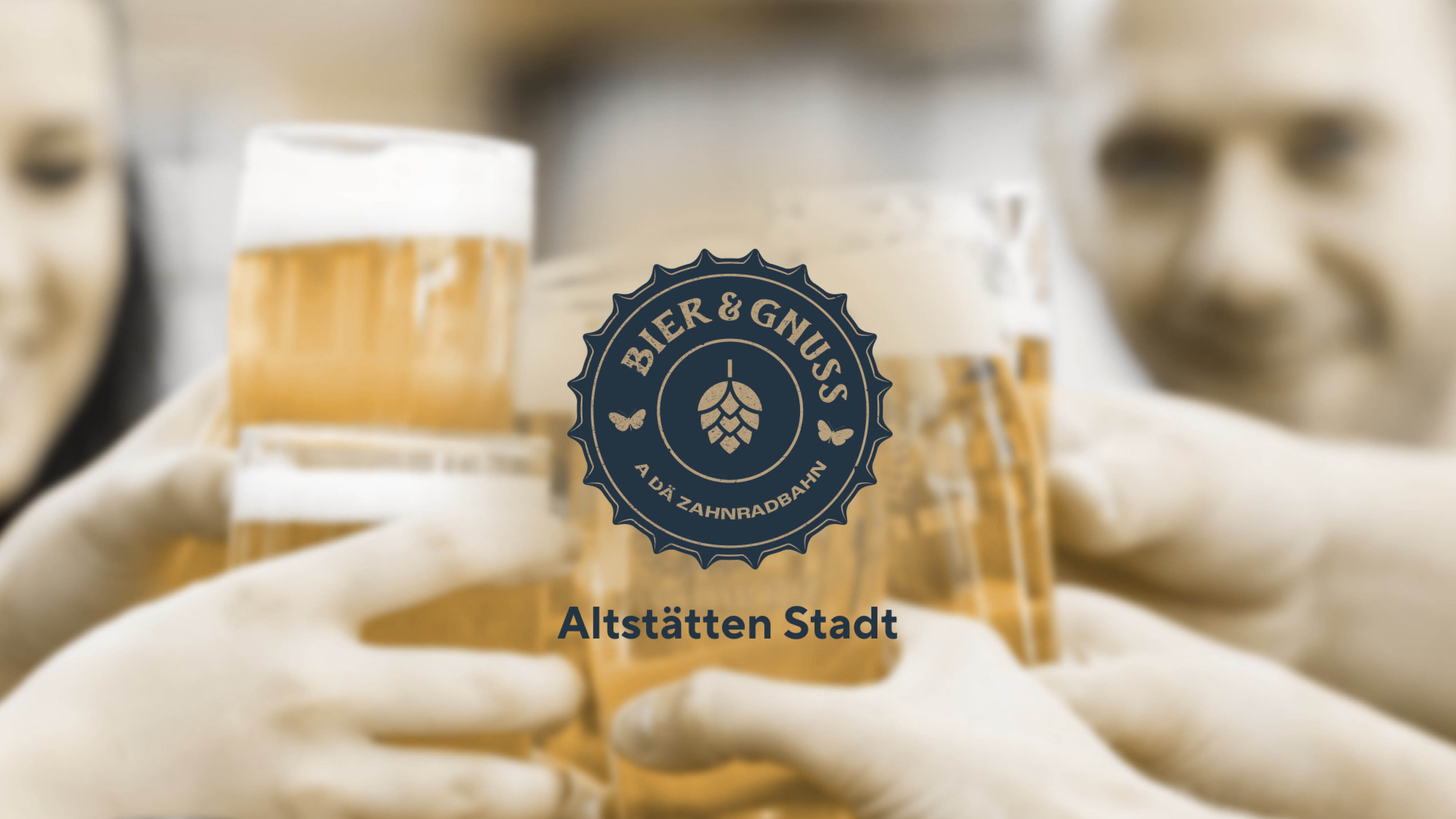 mys-Bier & Gnuss a dä Zahnradbahn - Point de départ : gare d'Altstätten Stadt-Startpunkt Altstätten