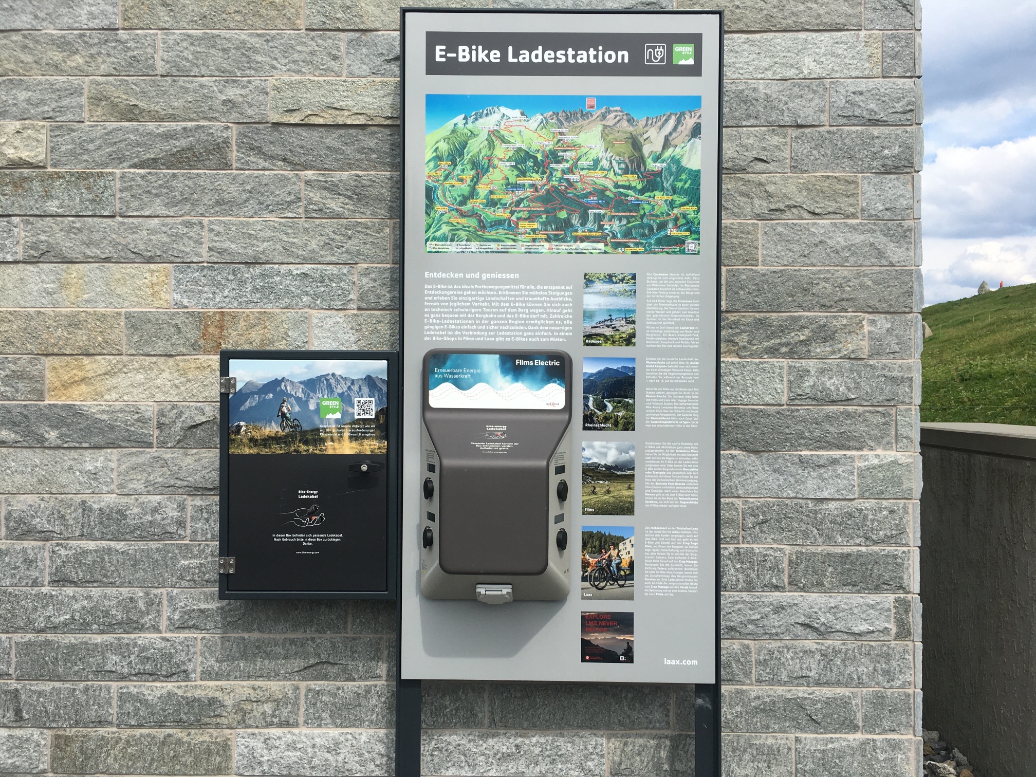 E-Bike Ladestation Sportplatz Falera
