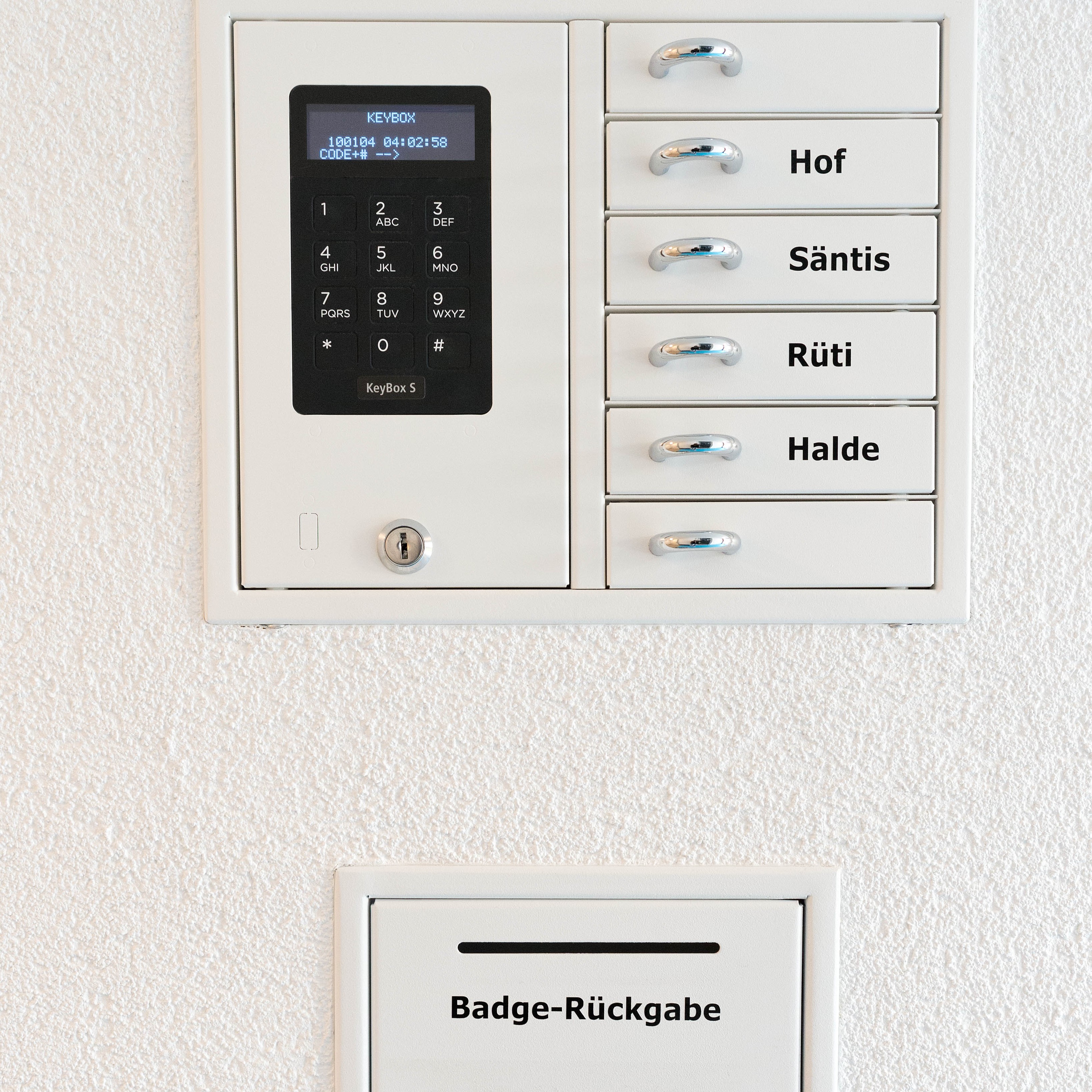 tomas-Schäfli Übernachten - Schlüsselbox für Hotelgäste